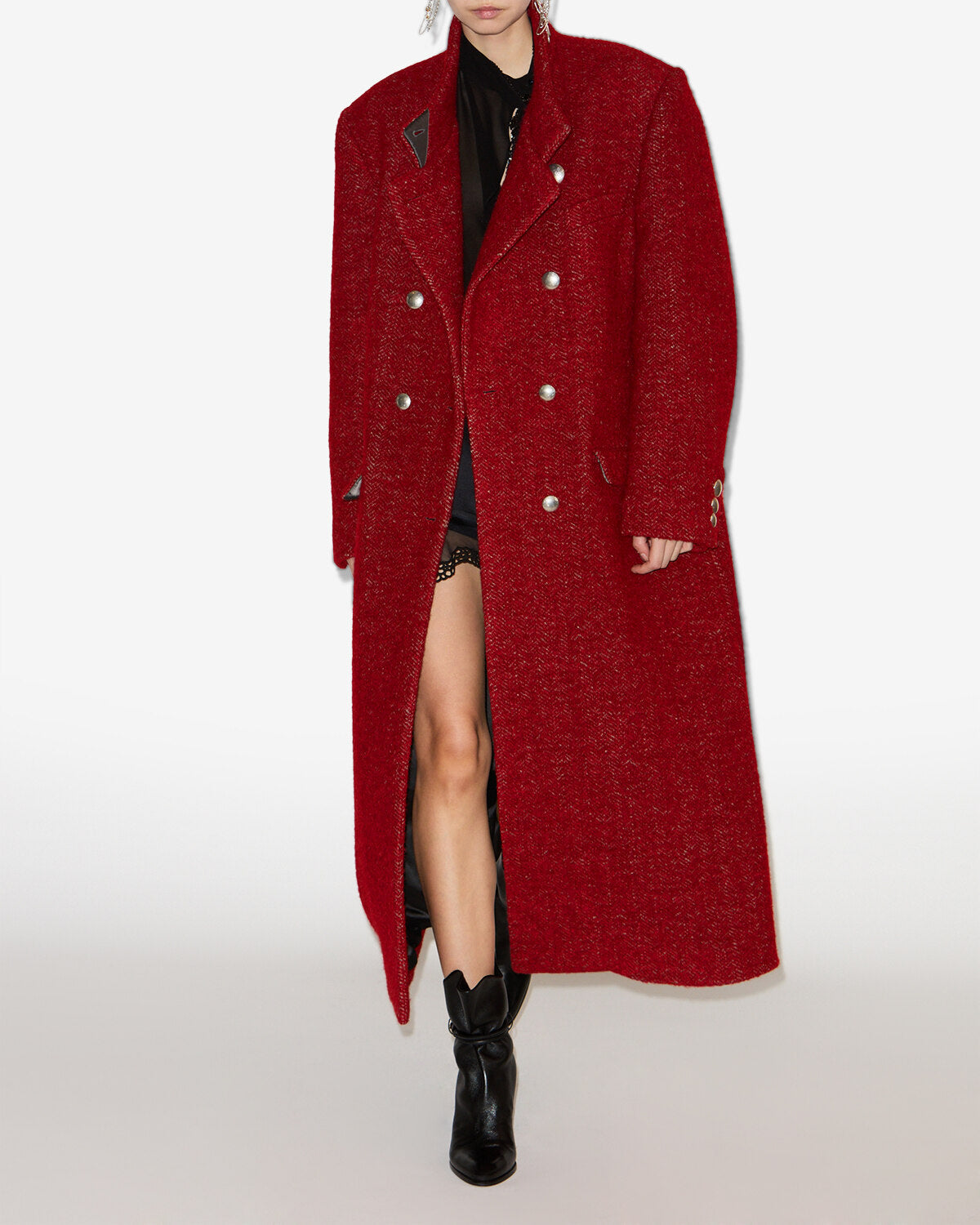 Cappotto giusa Woman Deep red 4