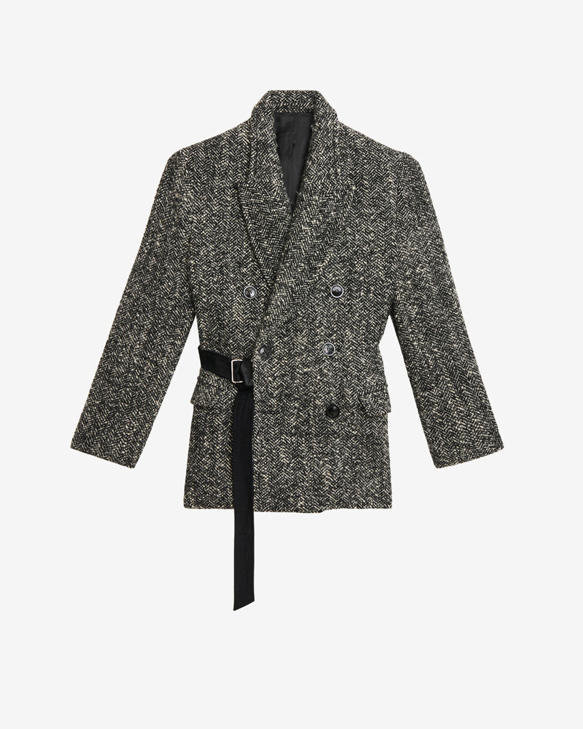 Jacke ezzia Woman Black and ecru 1