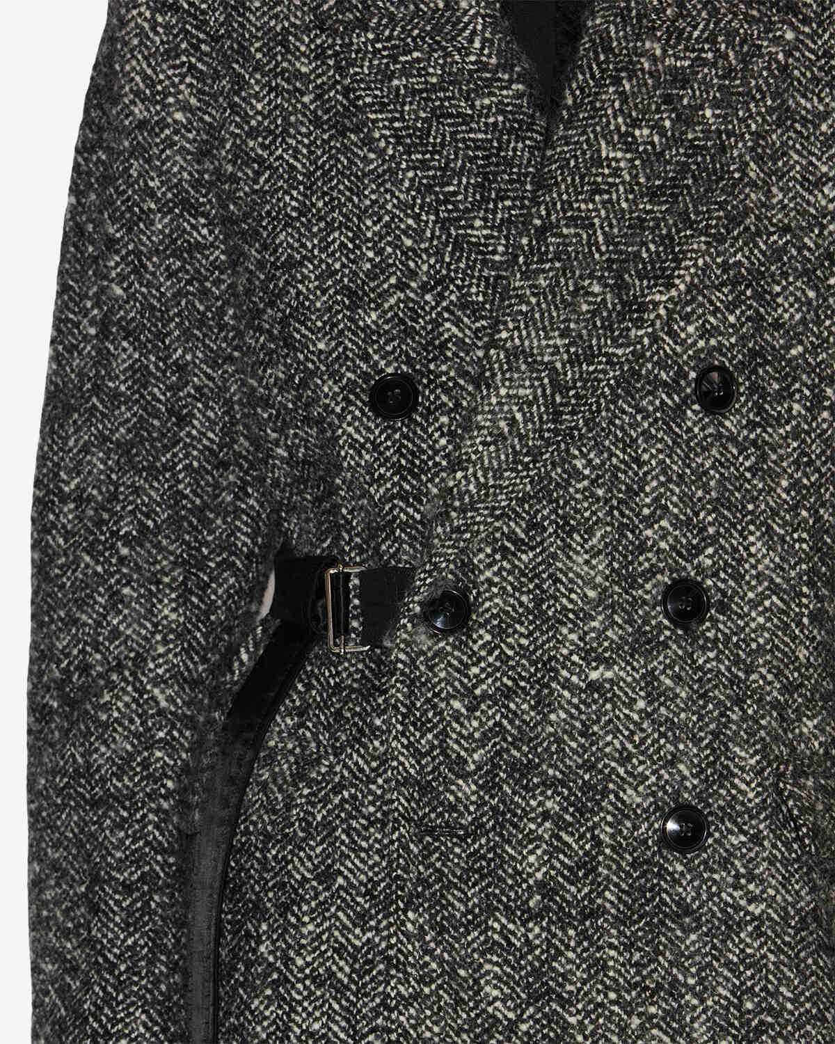 Manteau ezzia Woman Noir et écru 2