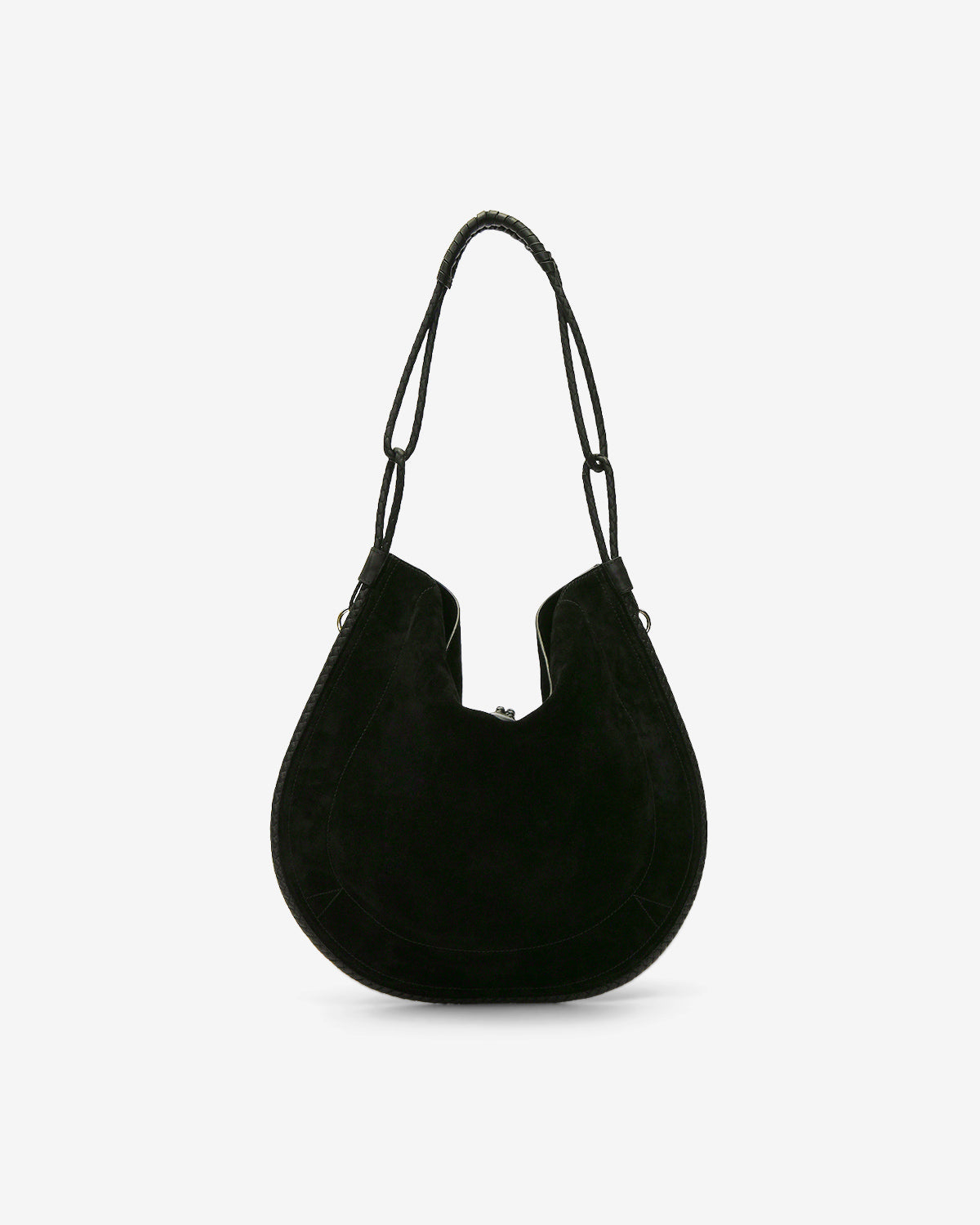 Oskan ソフト ホーボーバッグ Woman Black and silver 3