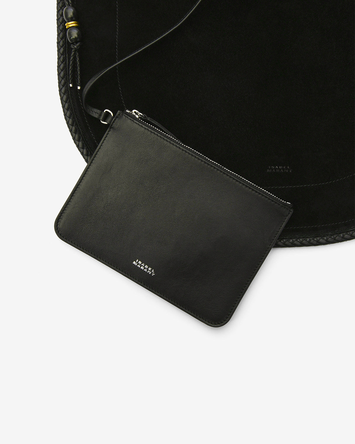 Oskan ソフト ホーボーバッグ Woman Black and silver 4