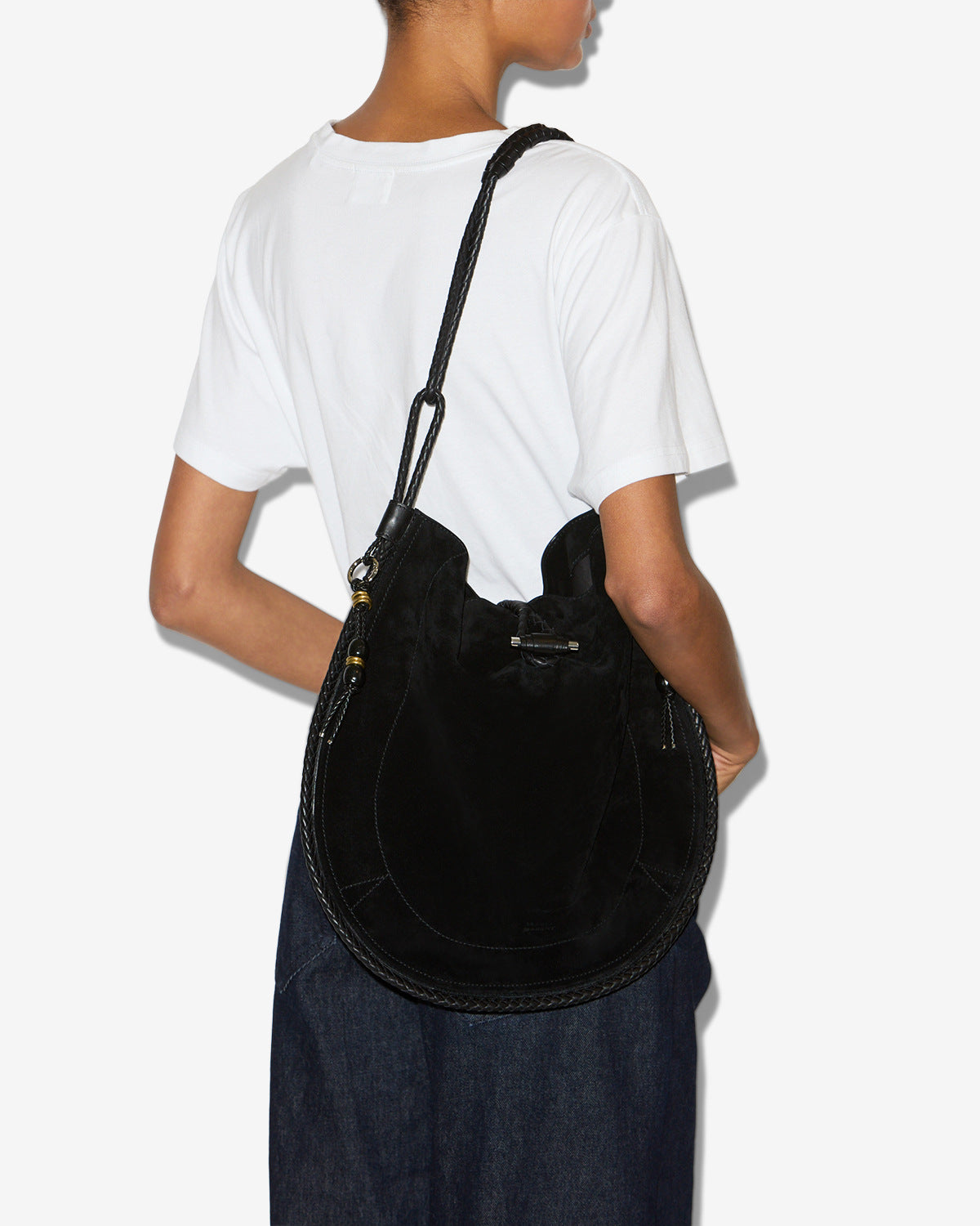 Oskan ソフト ホーボーバッグ Woman Black and silver 6