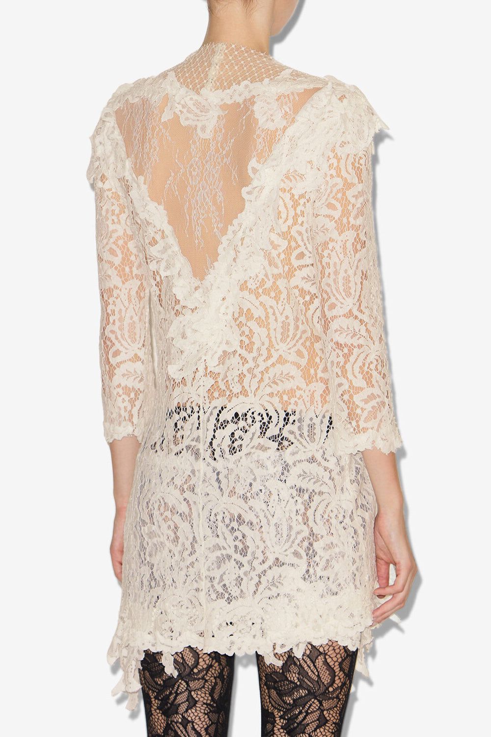 Rubiana lace dress - White - Woman - 5