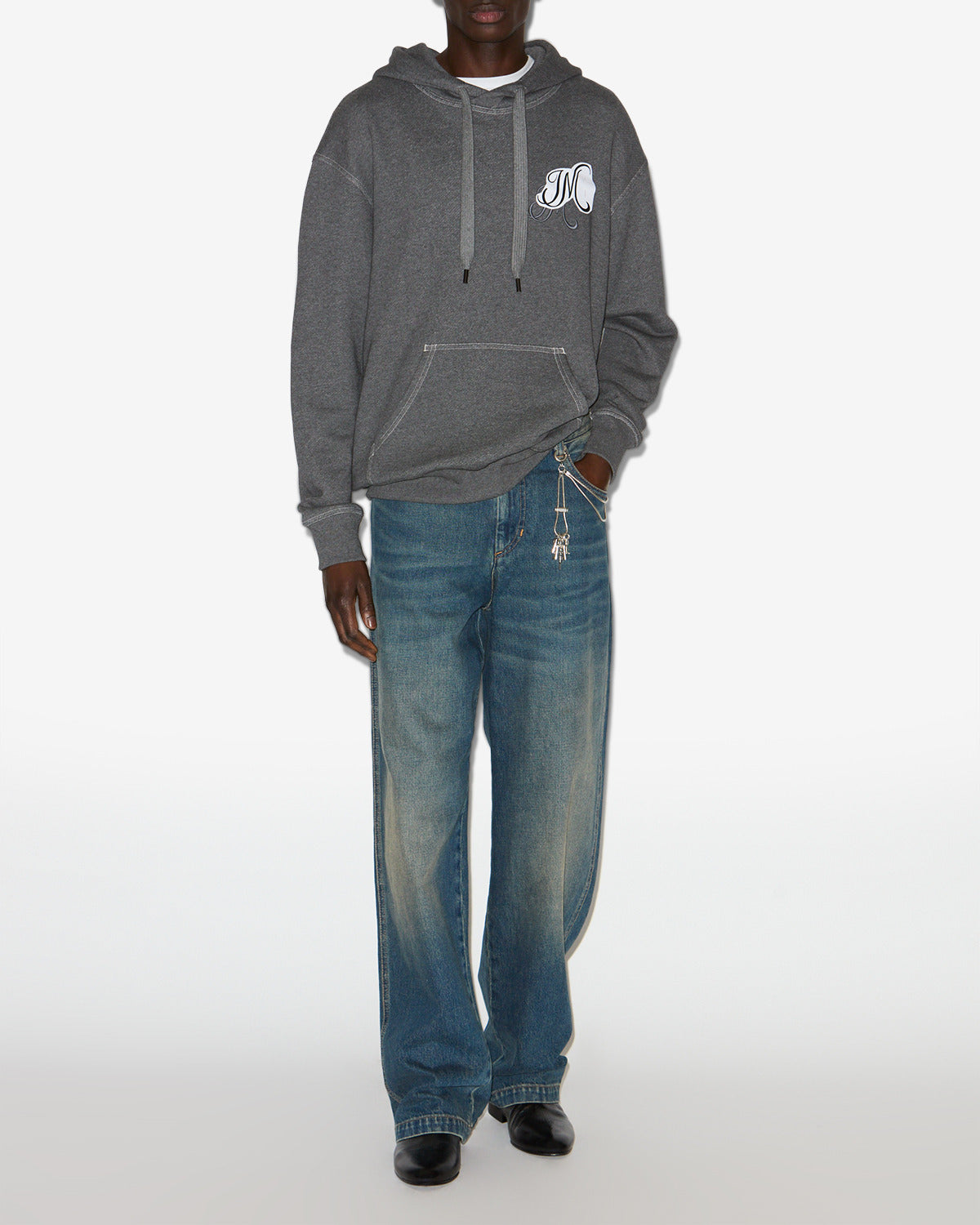 Matte sweatshirt Man Anthracite 4