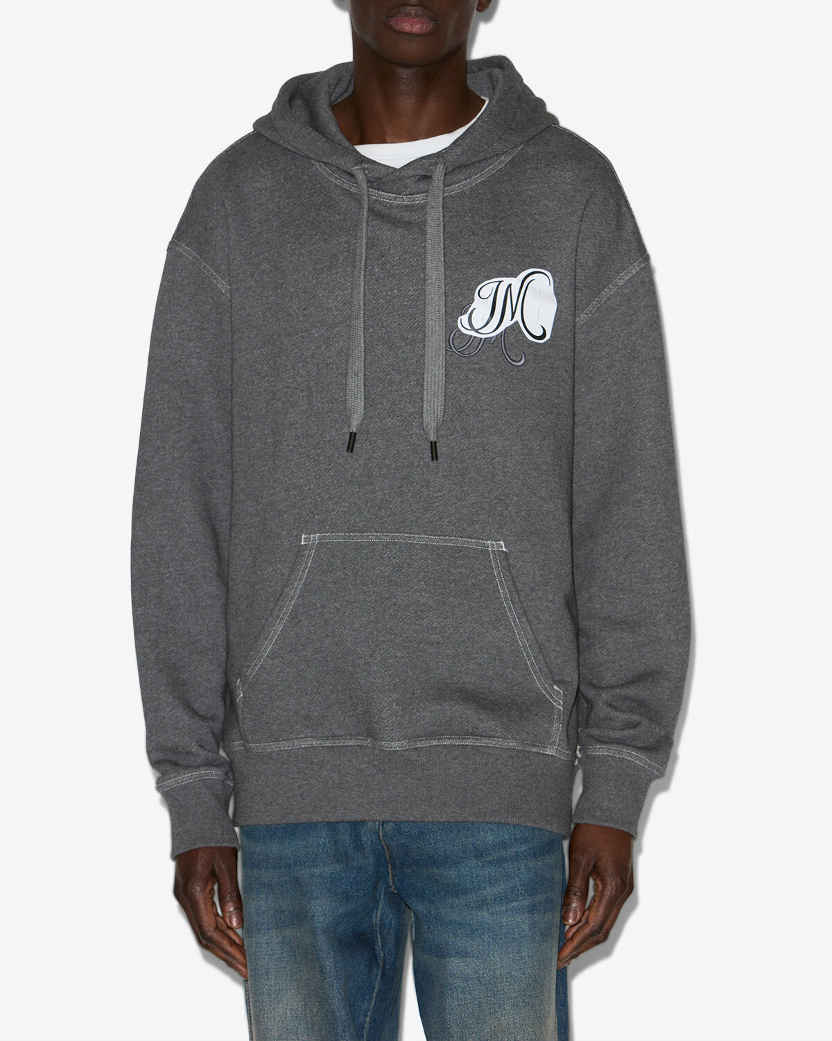 Matte sweatshirt Man Anthracite 5