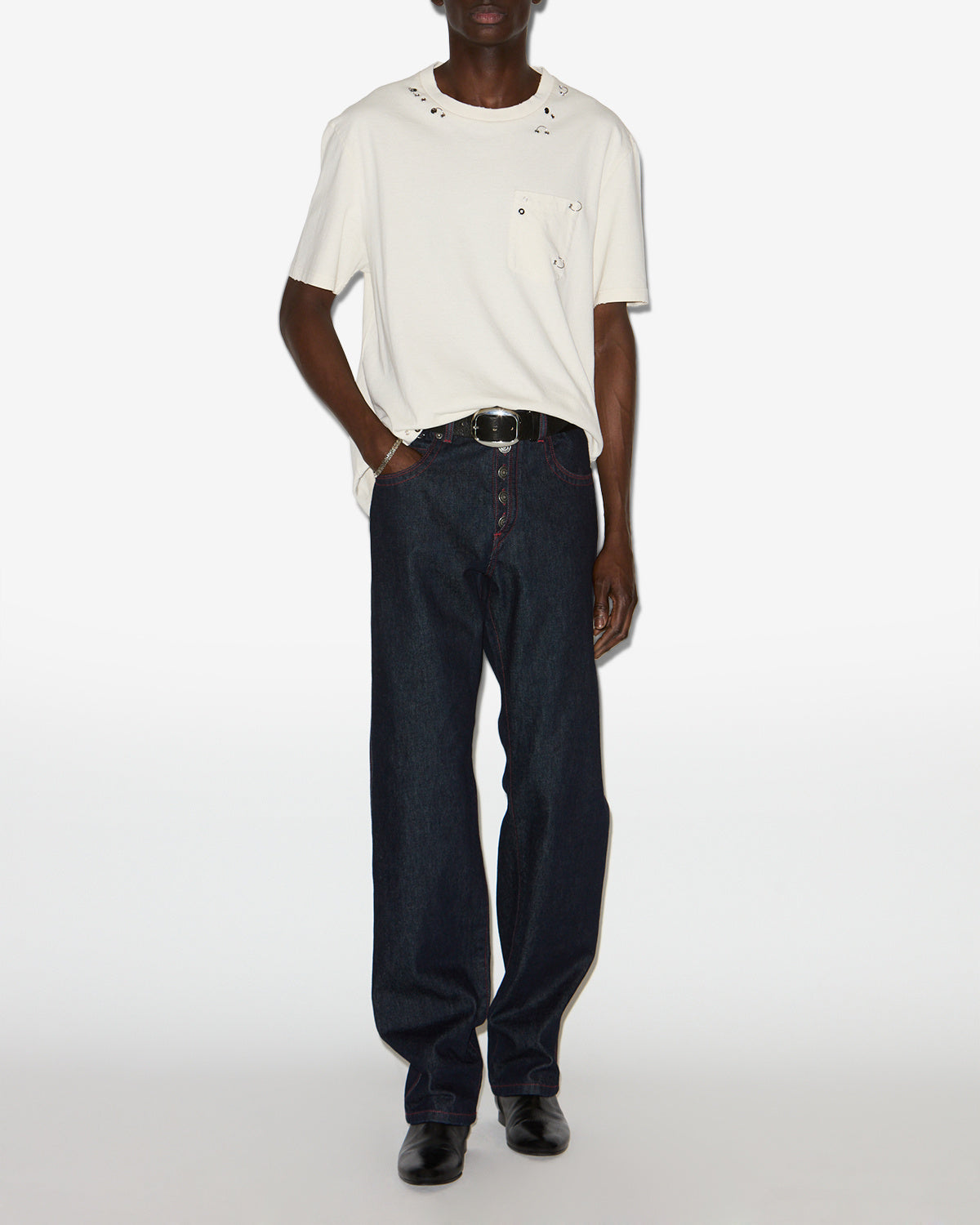 T-shirt yezra Man Ecru 4