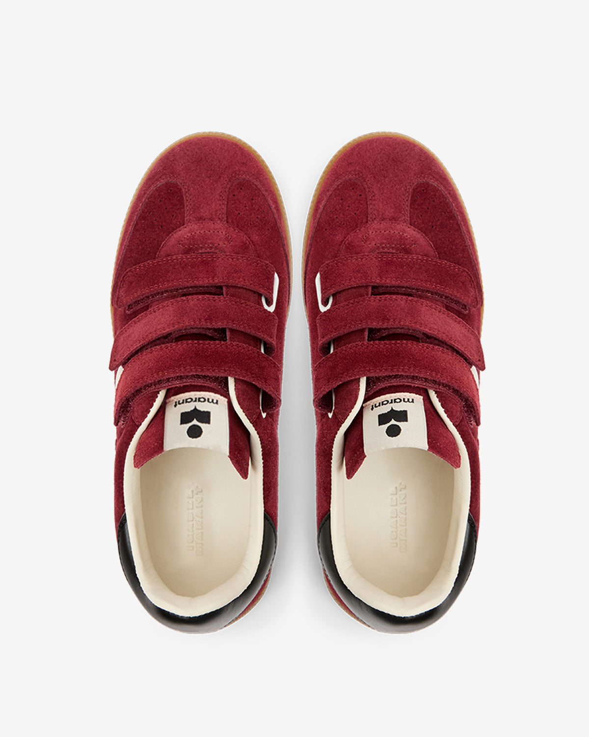 Sneaker beth Woman Burgundy-ecru 1