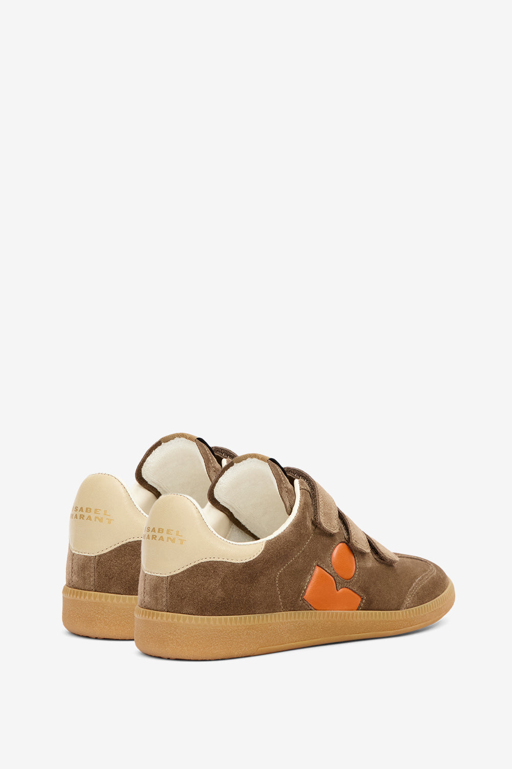 Zapatillas bajas de piel de ante de becerro beth - Khaki-orange - Woman - 2