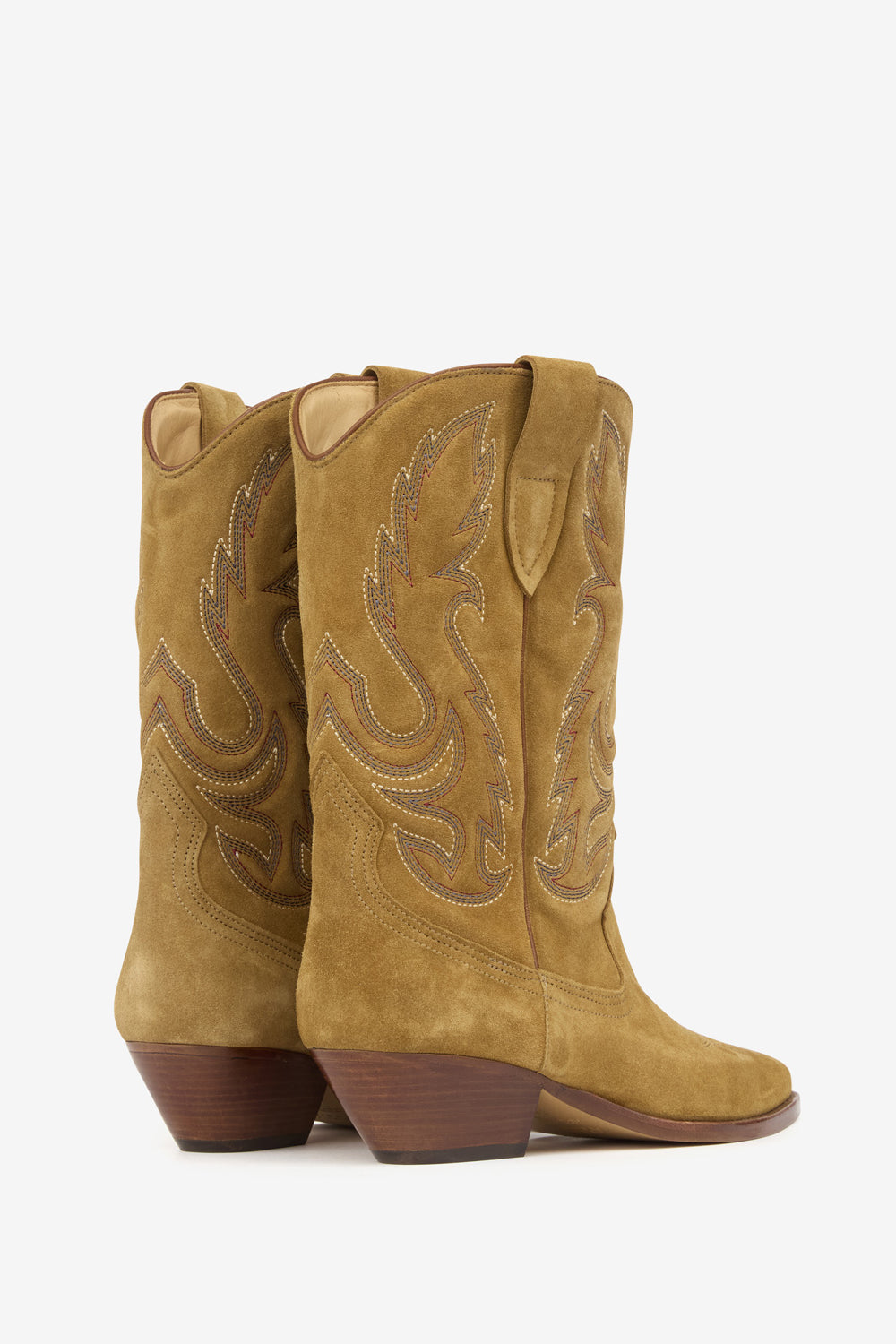 Duerto 刺しゅう入りカーフスエードレザー製 サンティアゴブーツ - Sepia - Woman - 2