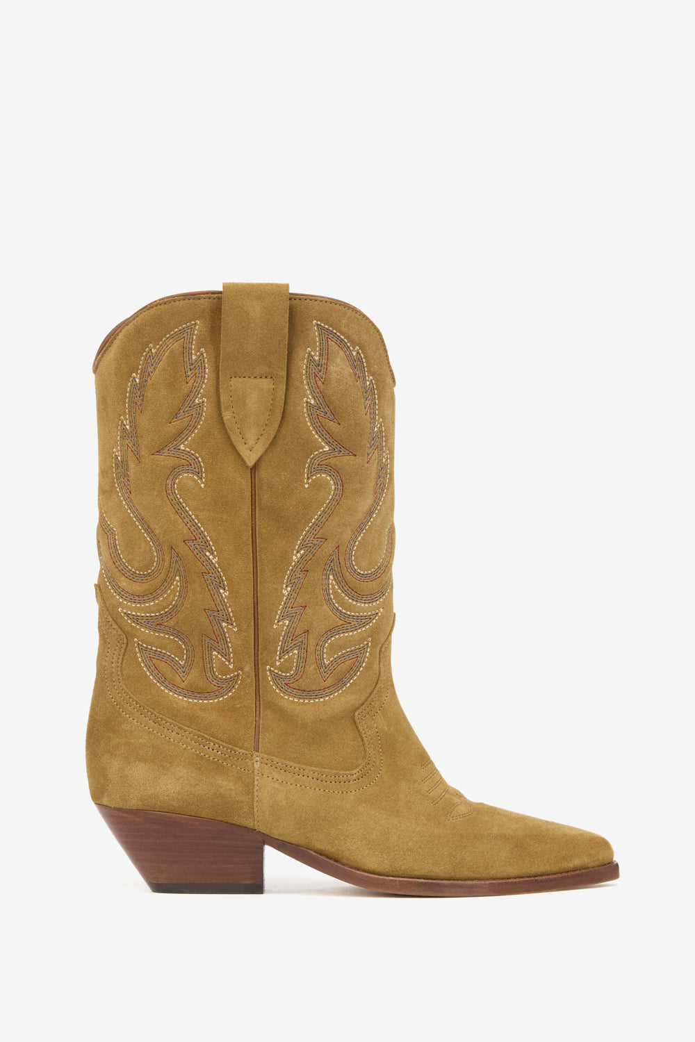 Duerto 刺しゅう入りカーフスエードレザー製 サンティアゴブーツ - Sepia - Woman - 1