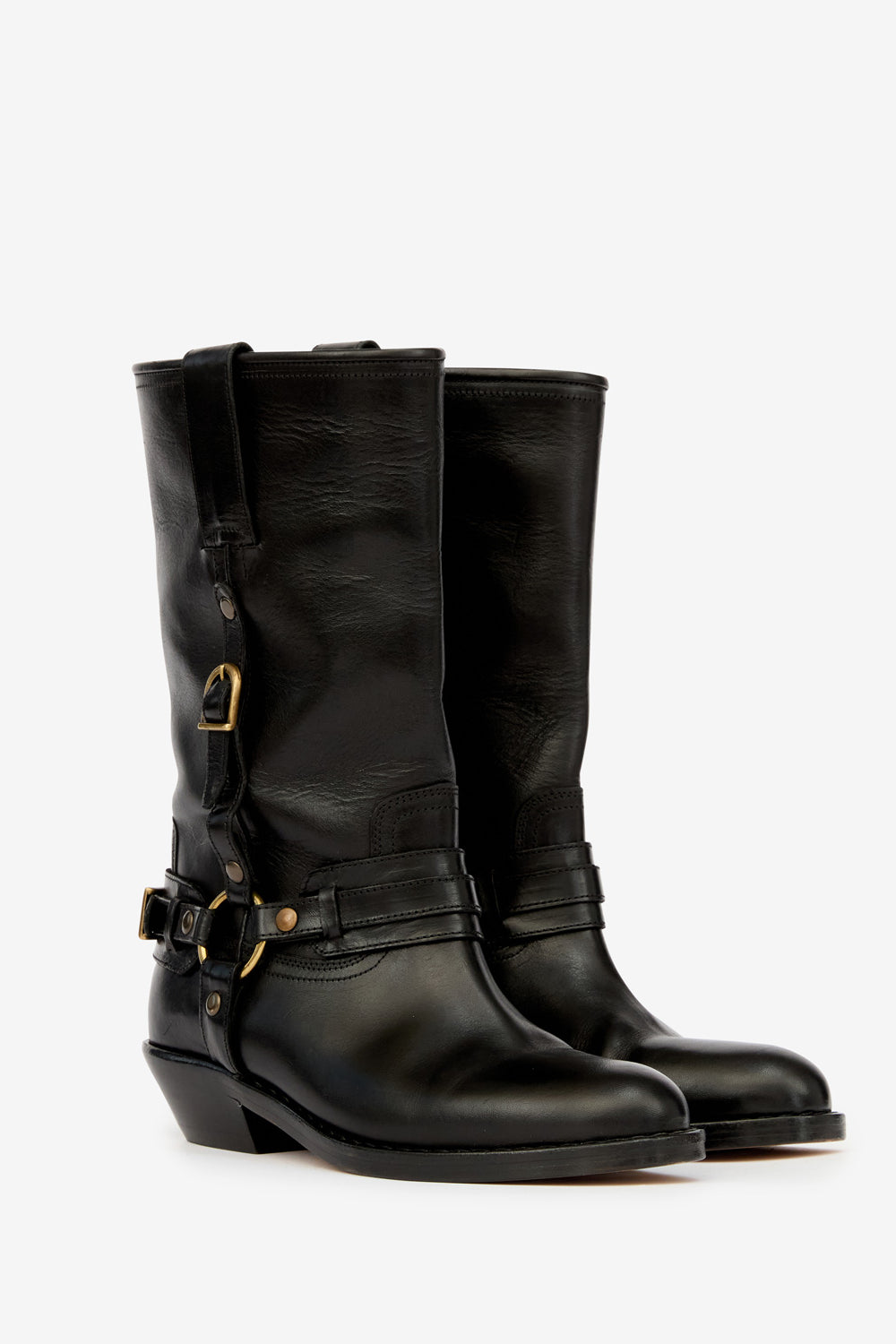 Heiko camargue ストラップ付きレザー製 カマルグブーツ - 黒 - Woman - 3