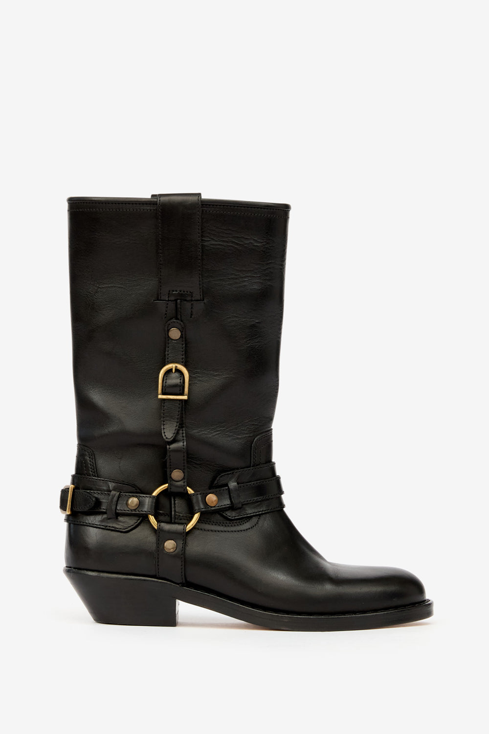 Heiko camargue ストラップ付きレザー製 カマルグブーツ - 黒 - Woman - 1