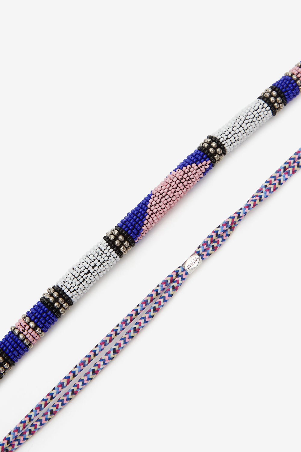 Collier nuna en corde et perles - Blanc et argenté - Woman - 2