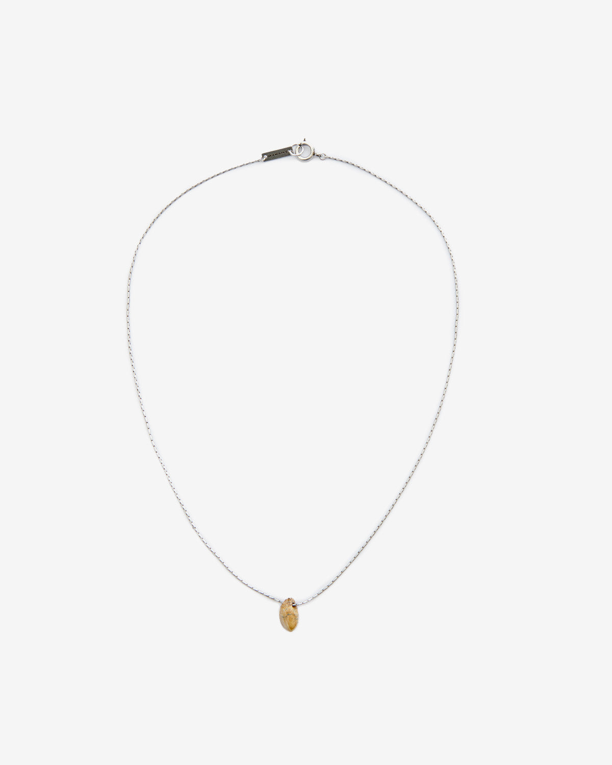 Collier rock man Man Naturel et argenté 2
