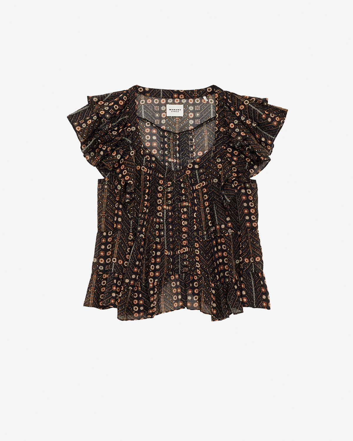 마드라나 탑 Woman 검정으로 씻어낸 1