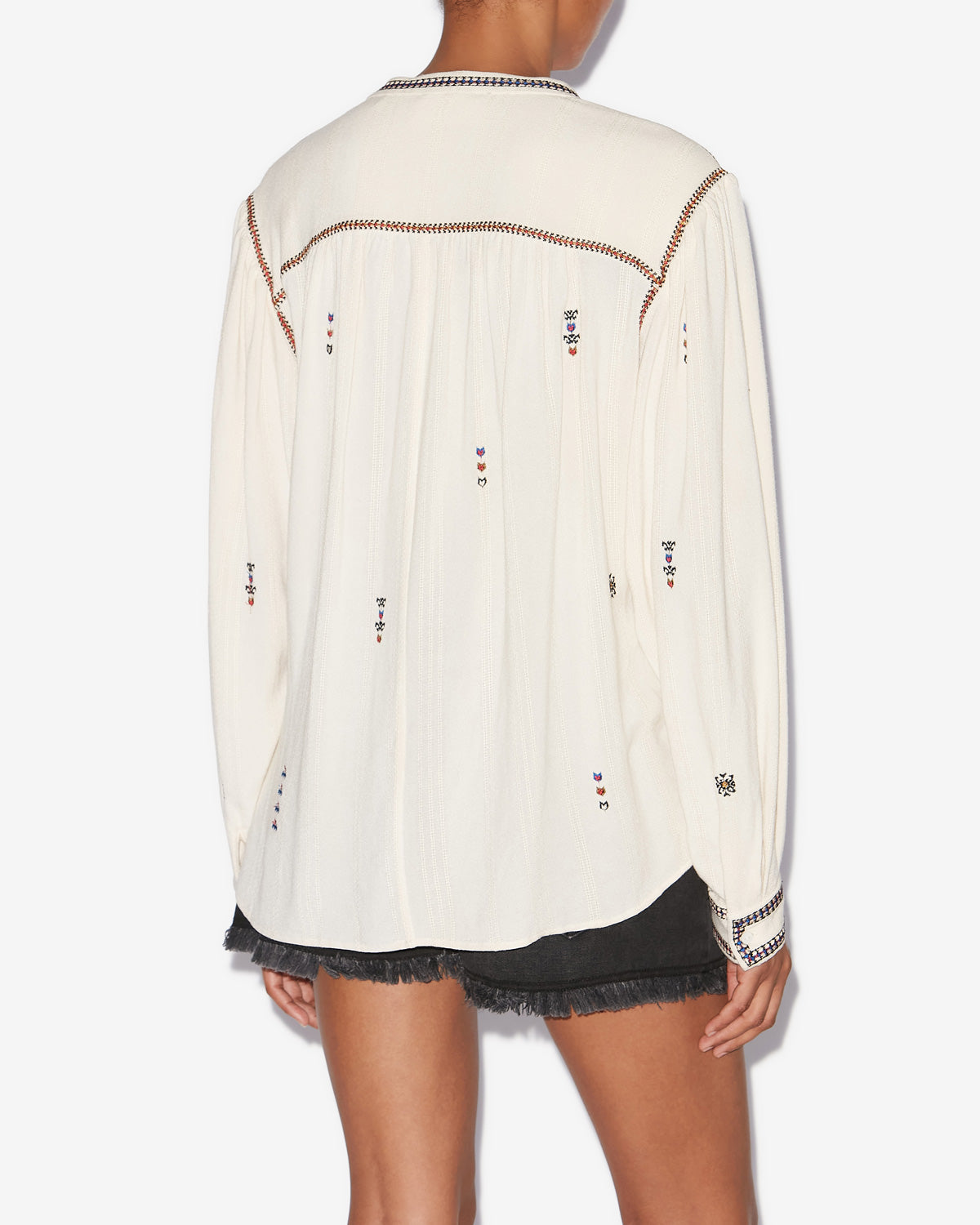 Blouse pelson Woman Écru 3