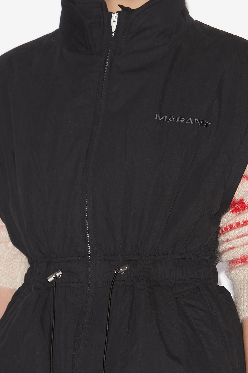 Manteau dastyni en coton matelassé - Noir - Woman - 3