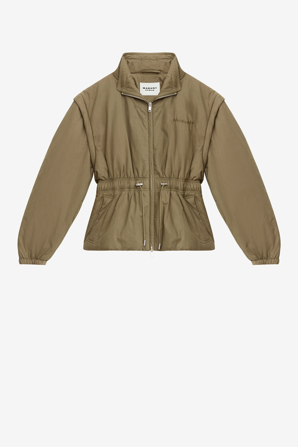 Manteau dastyni en coton matelassé - Kaki - Woman - 1