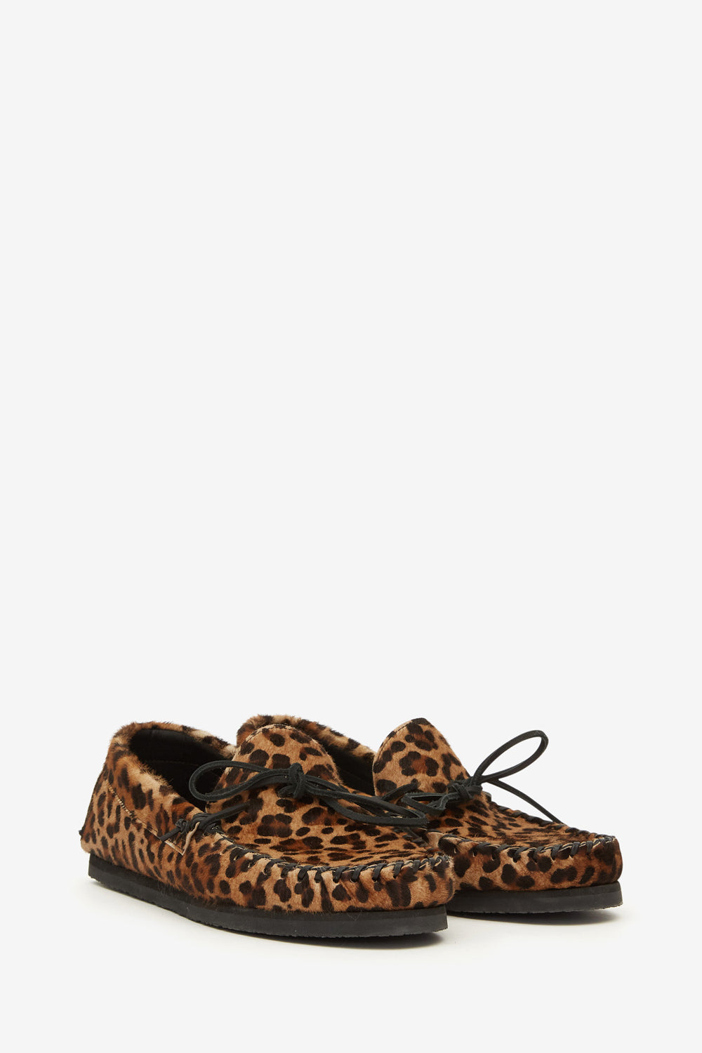 Fitzo printed leather loafers - Leopard - Man - 3