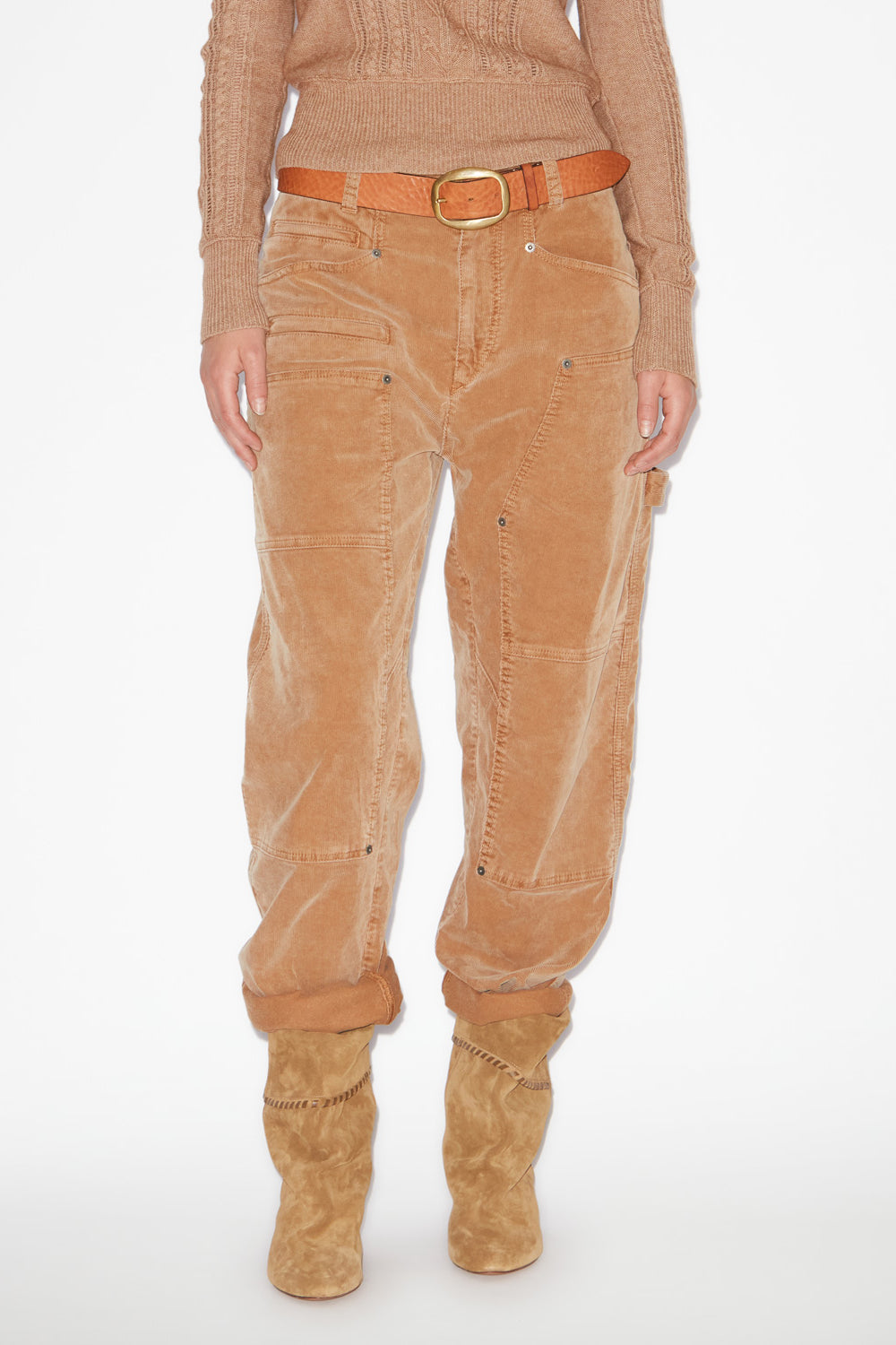 Lois コーデュロイ ローライズ パンツ - Camel - Woman - 4