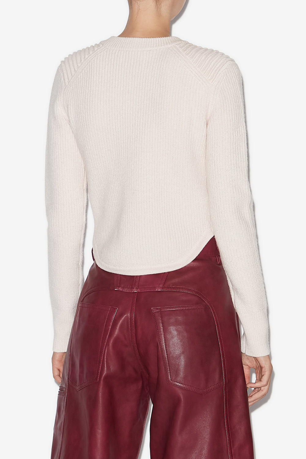 Nust ribbed merinos wool sweater - Nude - Woman - 5