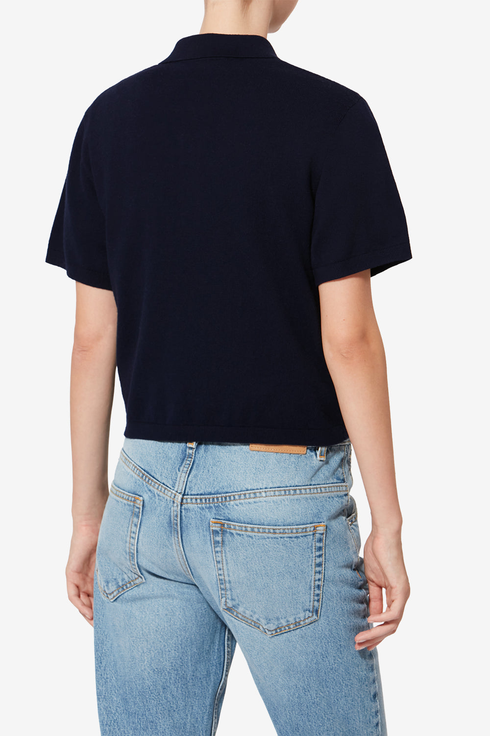 Poloshirt althea aus baumwolle und wolle mit logo - Midnight - Woman - 5