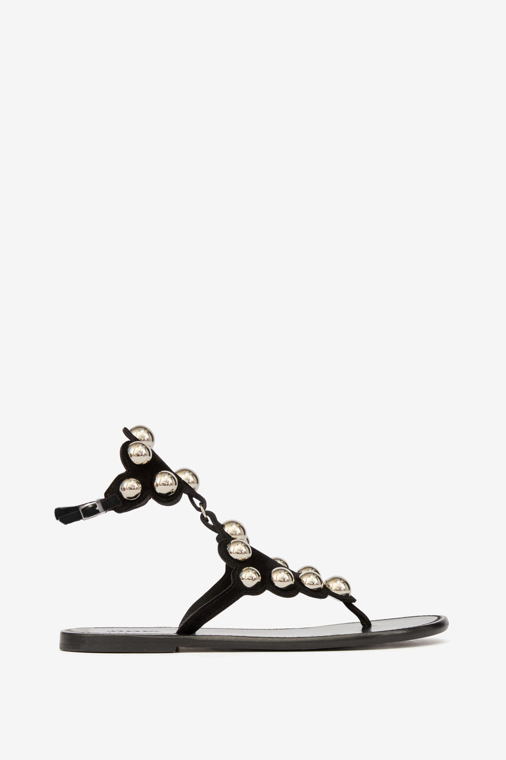 Velvee スエードレザー製 ビジューサンダル - Black and silver - Woman - 1