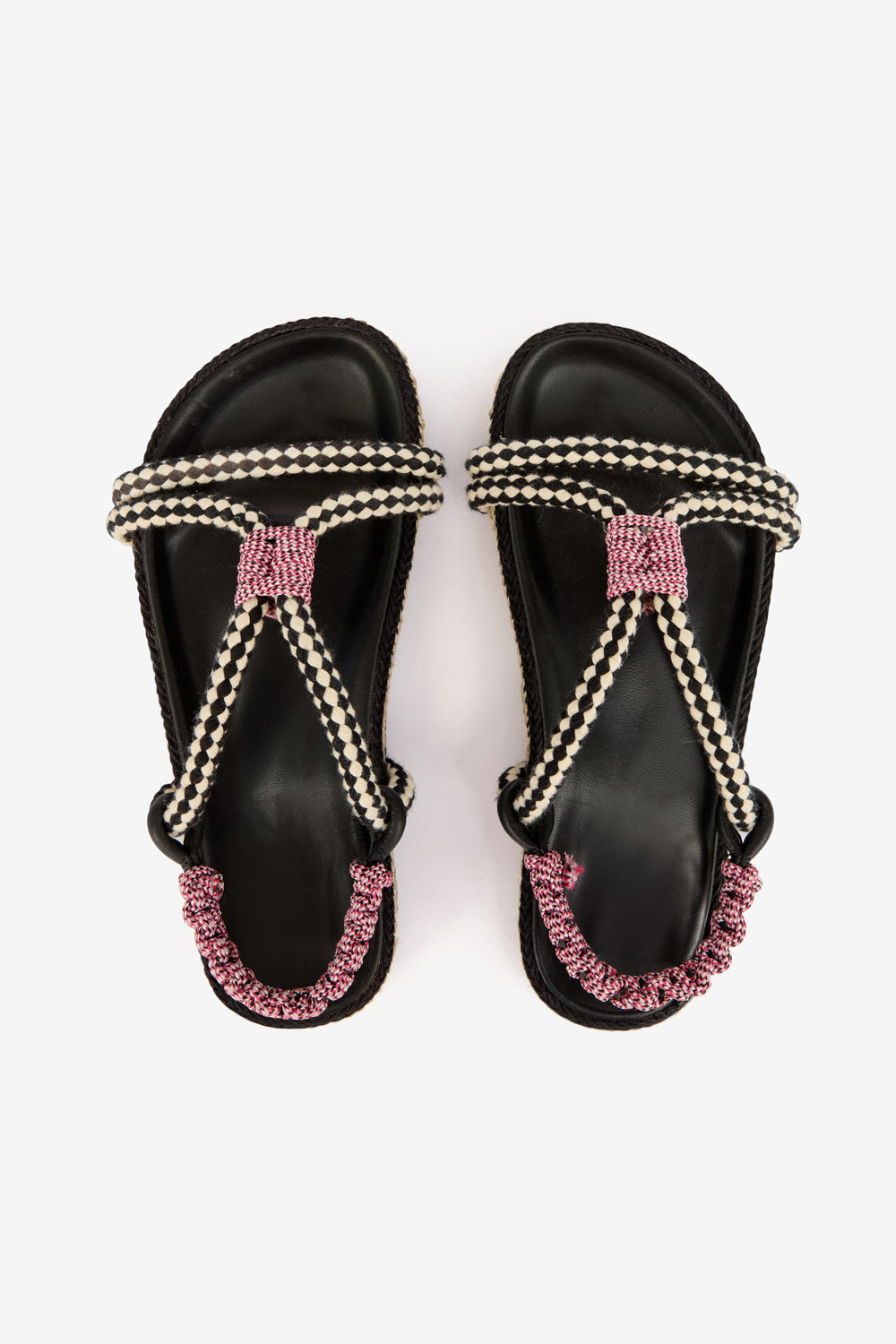 Waltee フラット ロープサンダル - 黒 - Woman - 4