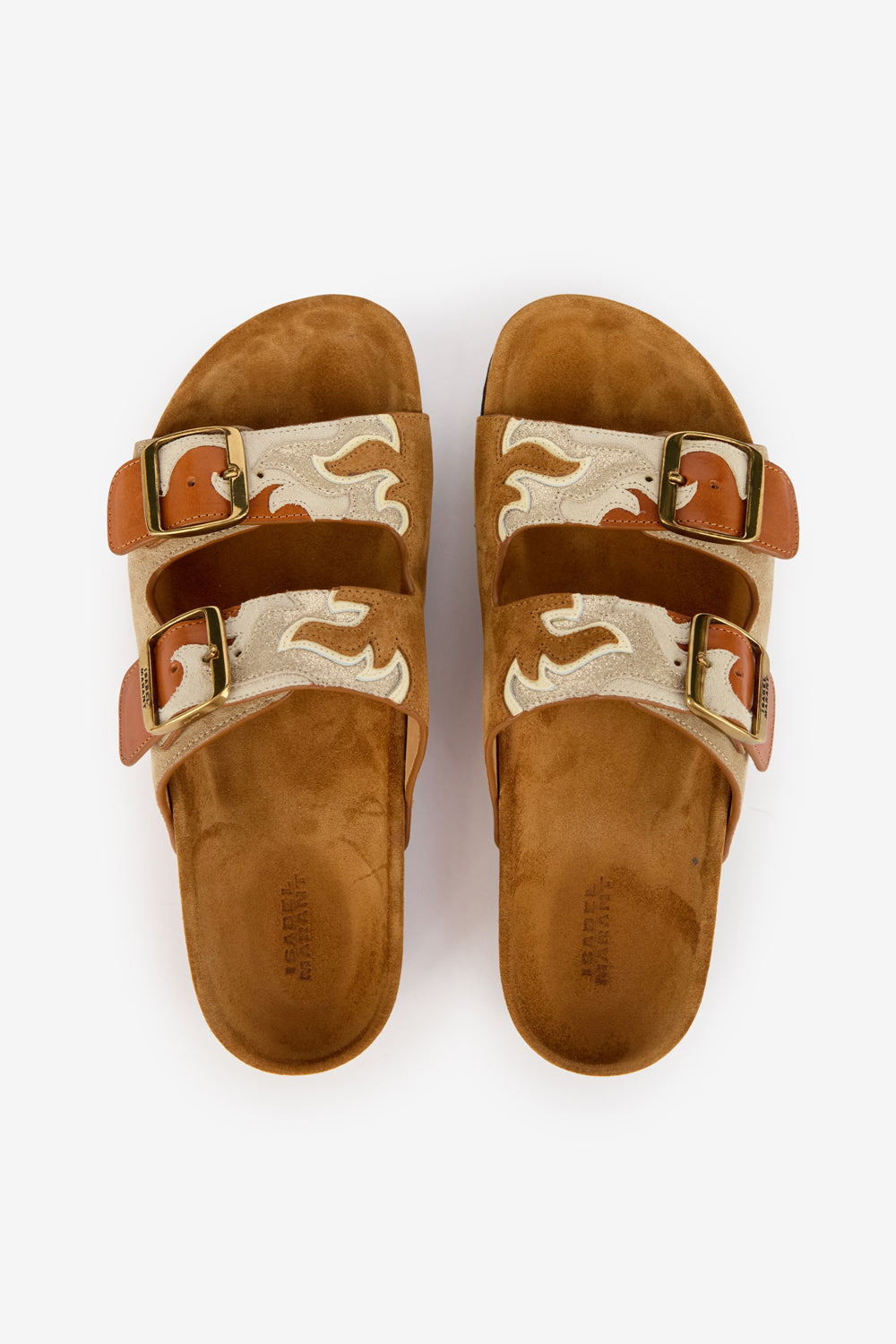 Lelik ファイヤーパターン カーフレザー製 サンダル - ベージュ - Woman - 4