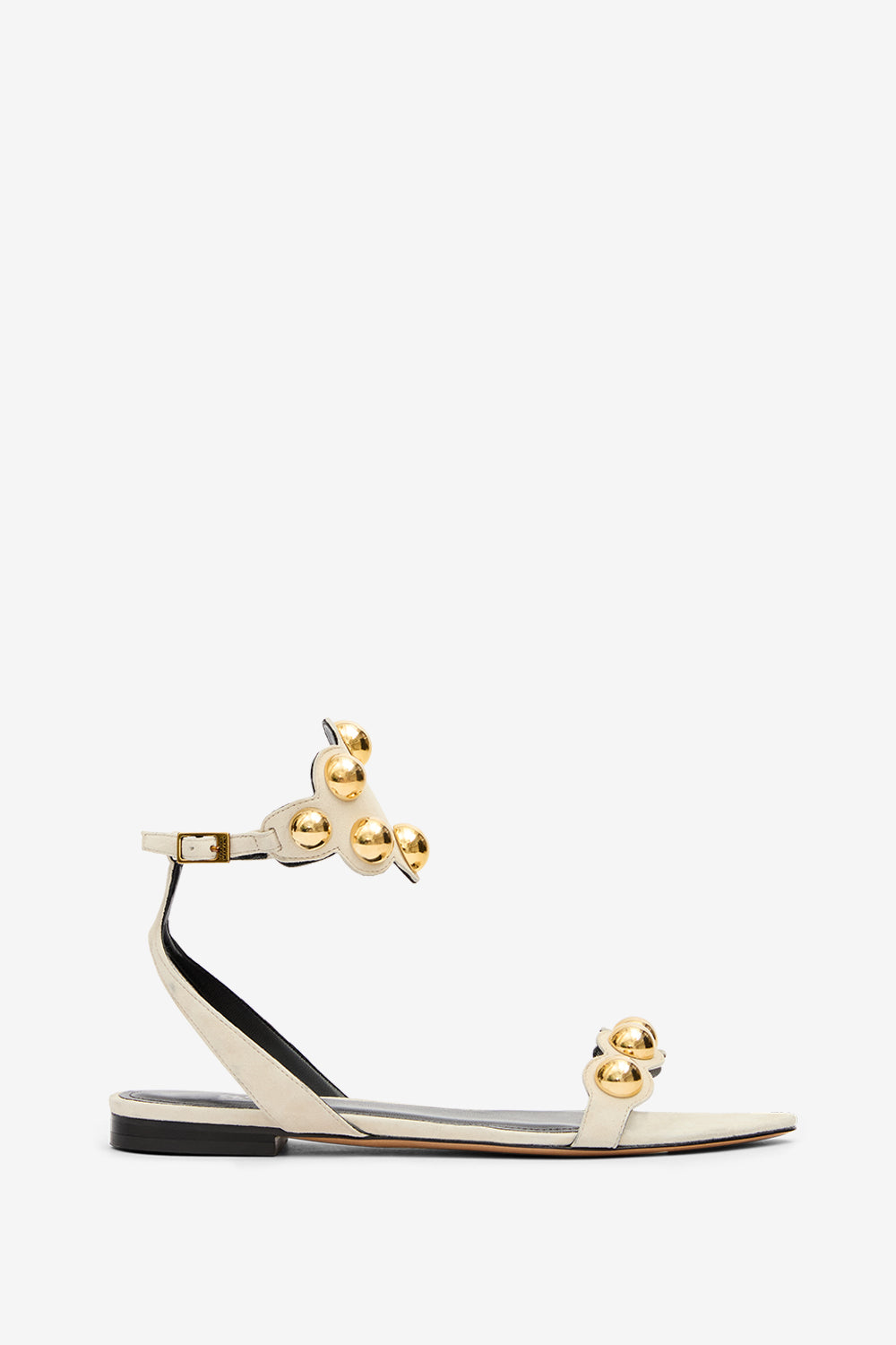 Aselda スエードレザー製 ビジューサンダル - エクリュゴールド - Woman - 1