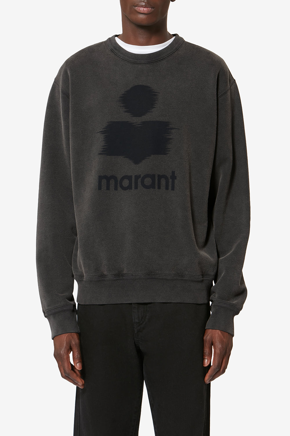 Sweatshirt en coton à logo mikoy - Anthracite - Man - 4