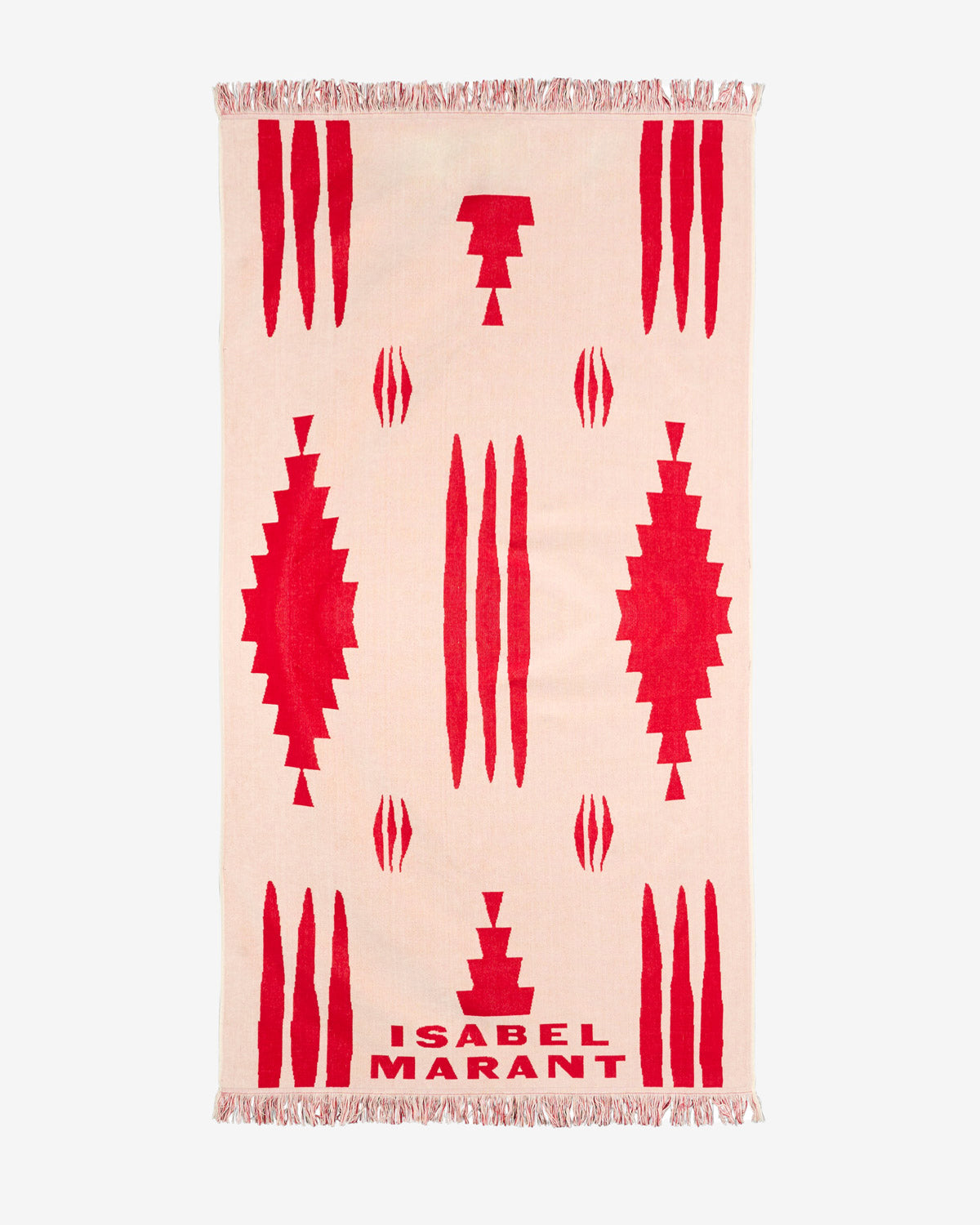 Asciugamano maratea Woman Ecru and red 1