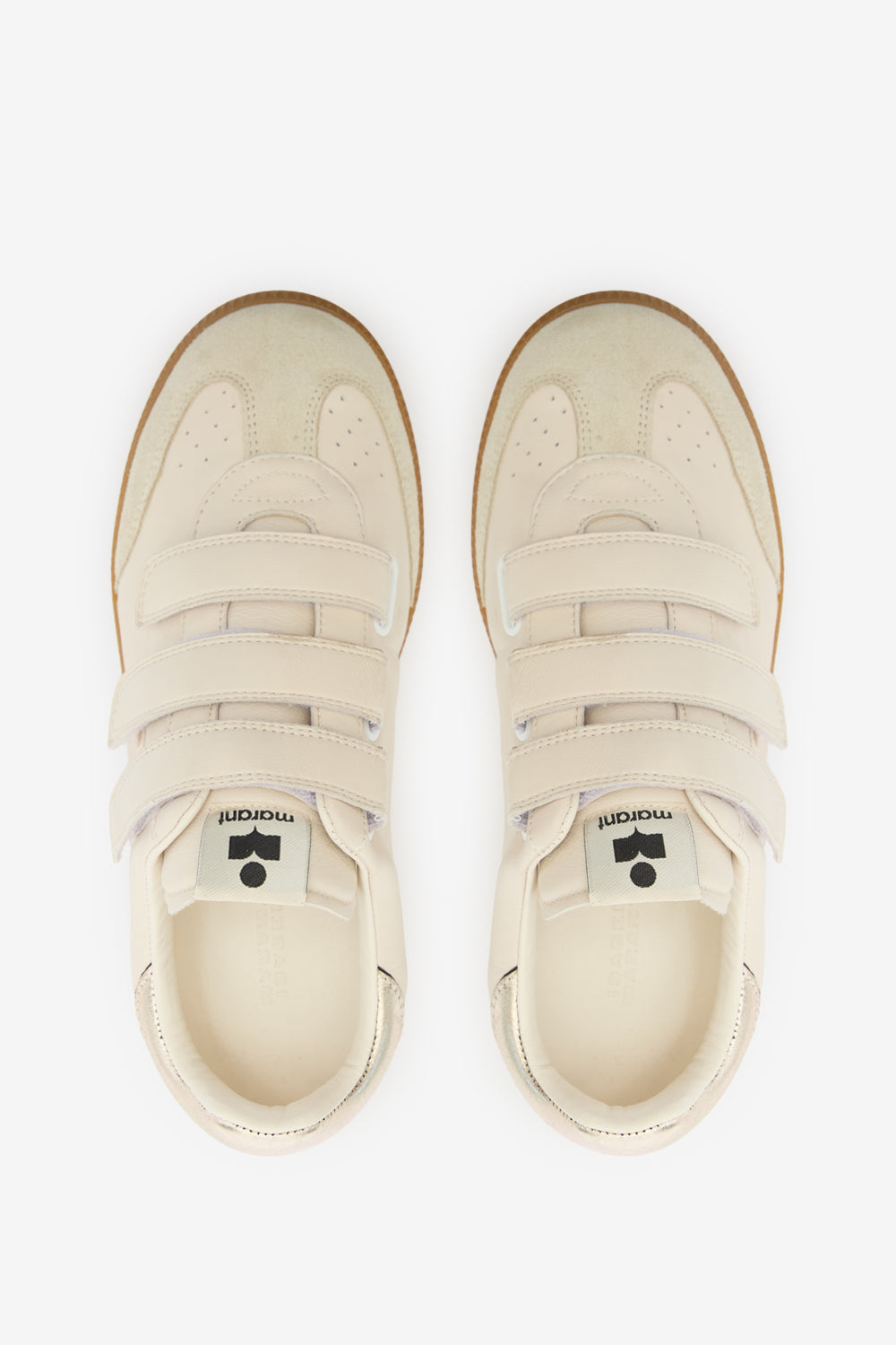 Sneakers basse in pelle beth - Chalk-champagne - Woman - 4