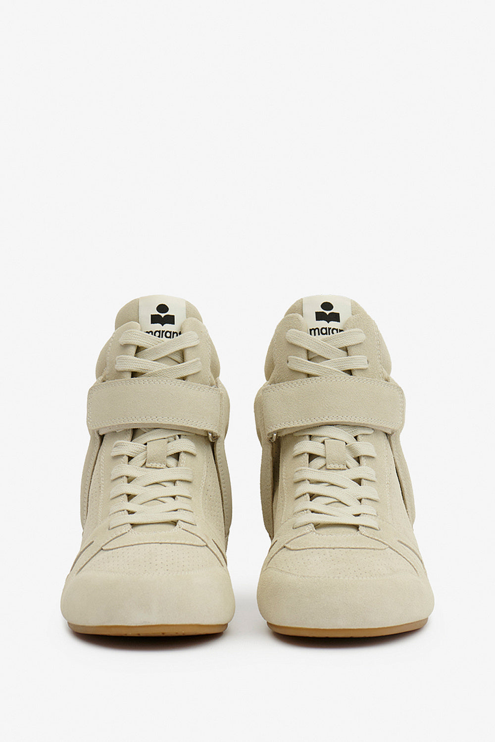 Sennyh high-top suede calfskin leather sneakers - Chalk - Man - 4