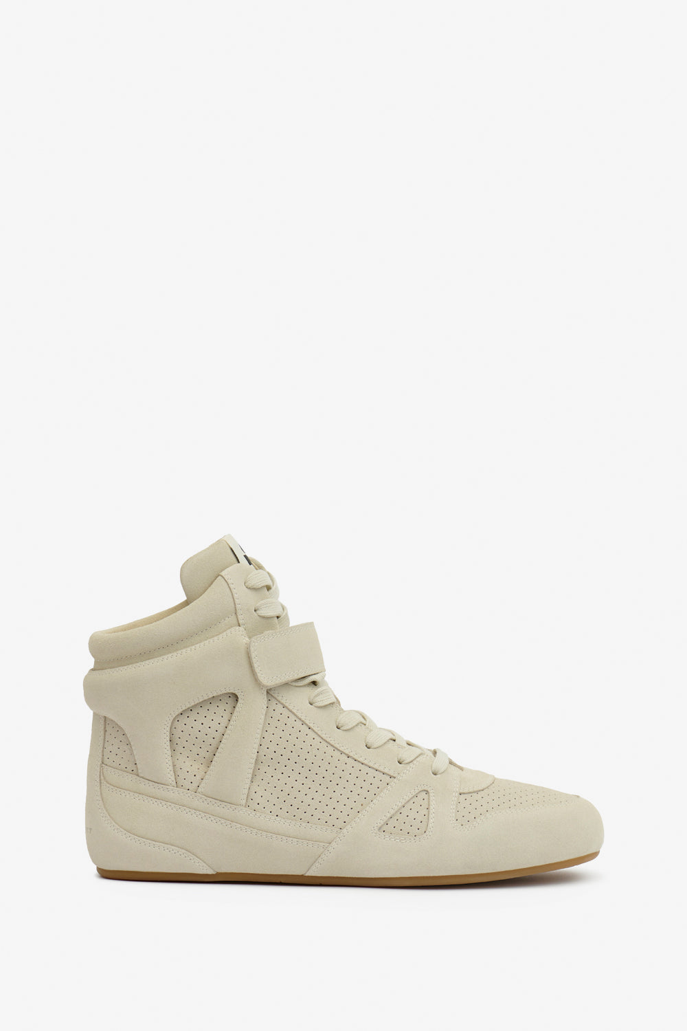 Sennyh high-top suede calfskin leather sneakers - Chalk - Man - 1