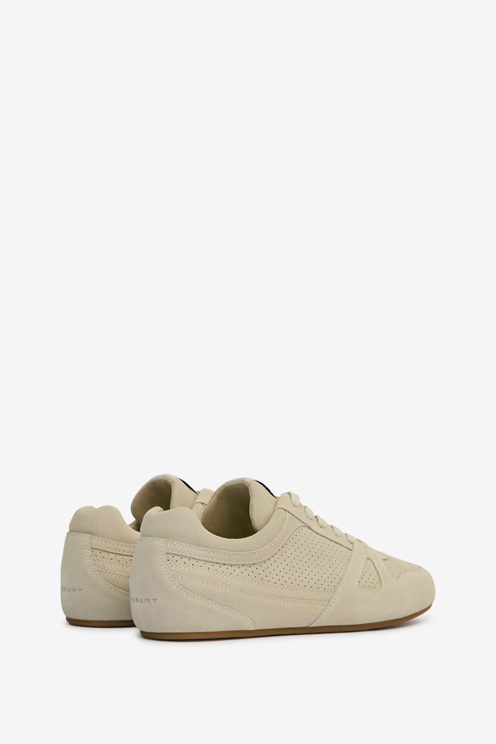 Sennyh low-top suede calfskin leather sneakers - Chalk - Man - 2