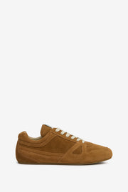 Zapatillas bajas sennyh de piel de ante de becerro - Cognac - Man