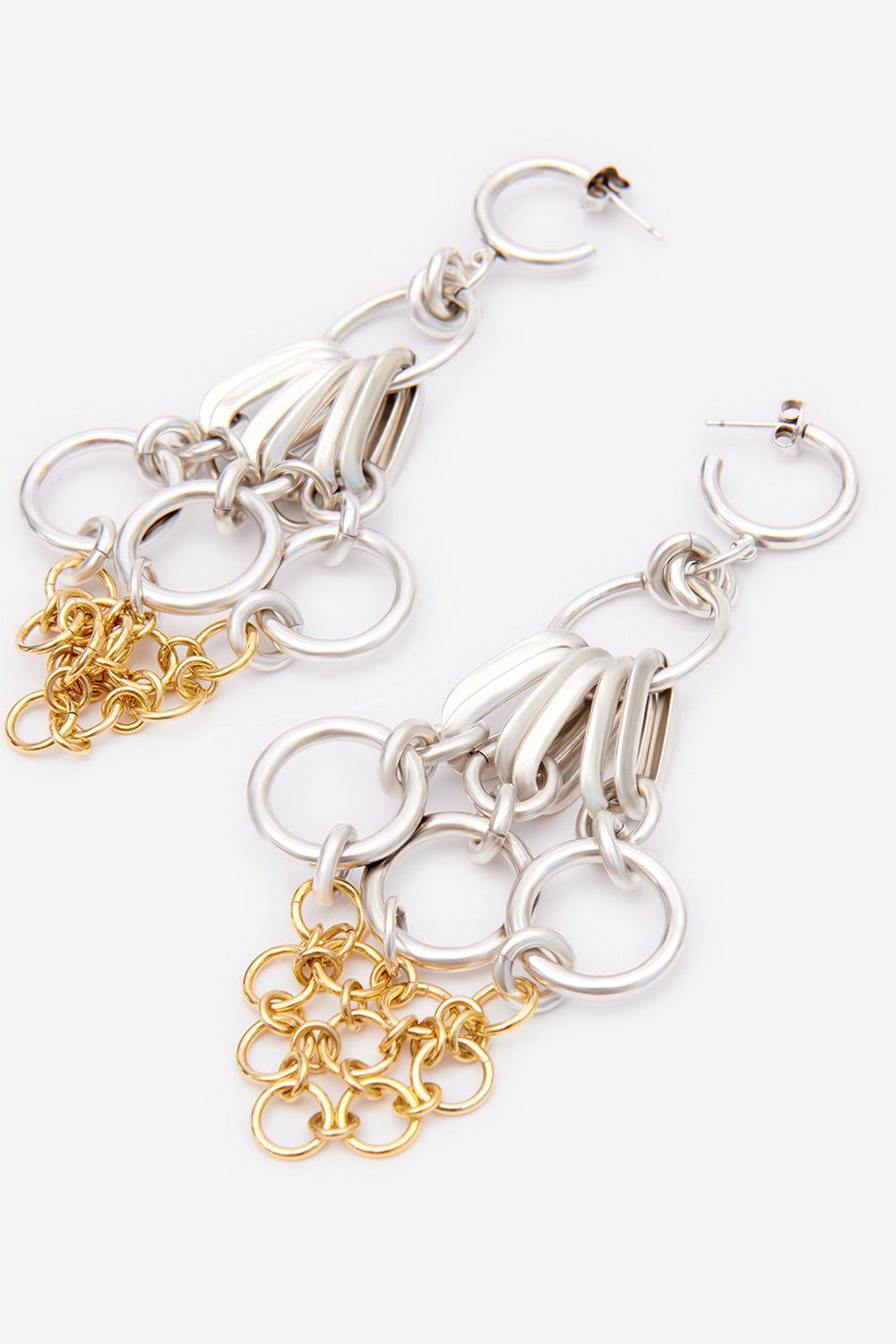 Orecchini long earrings - Silver-gold - Woman - 3