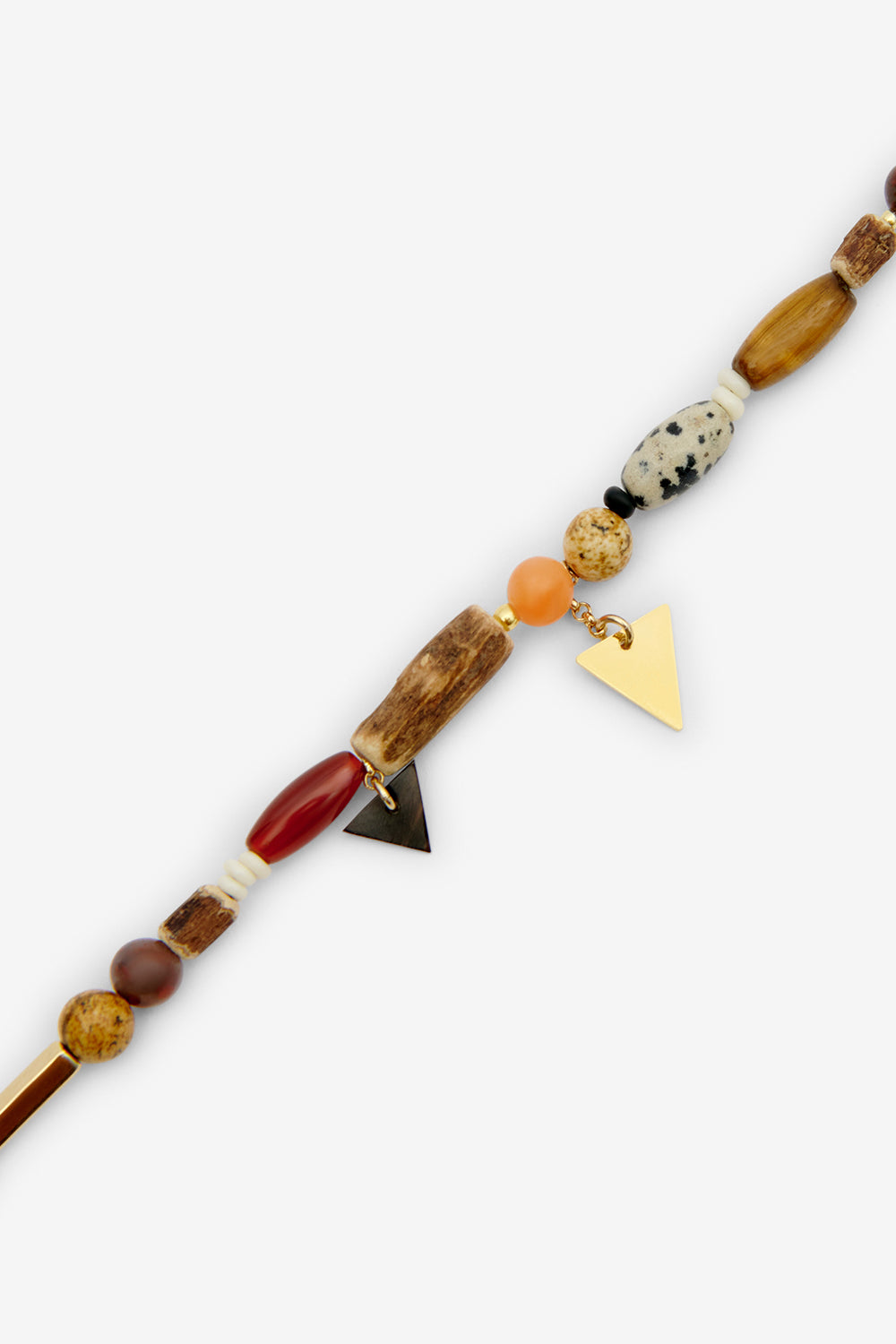 Yulian 스톤, 우드, 펜던트 브레이슬릿 - 자연스러운 - Man - 3