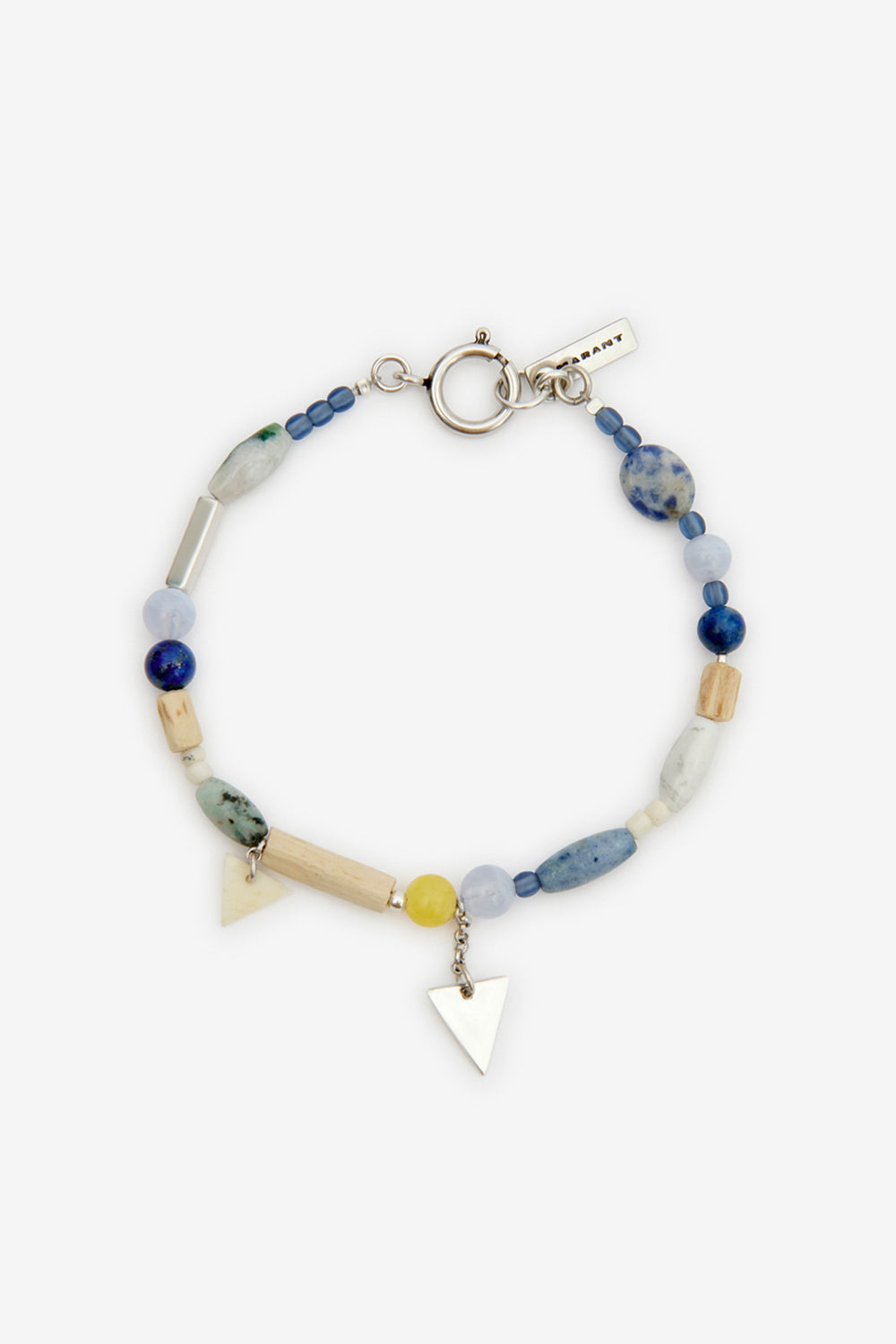 Yulian 스톤, 우드, 펜던트 브레이슬릿 - Blue-silver - Man - 1