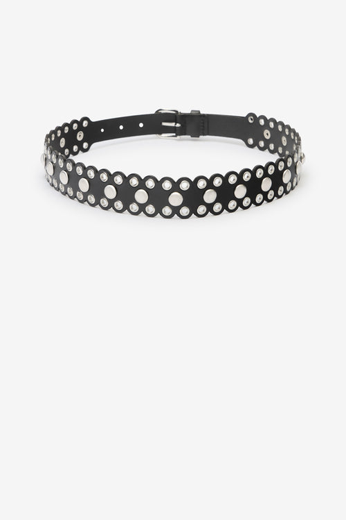 Zalla belt - Black and silver - Woman