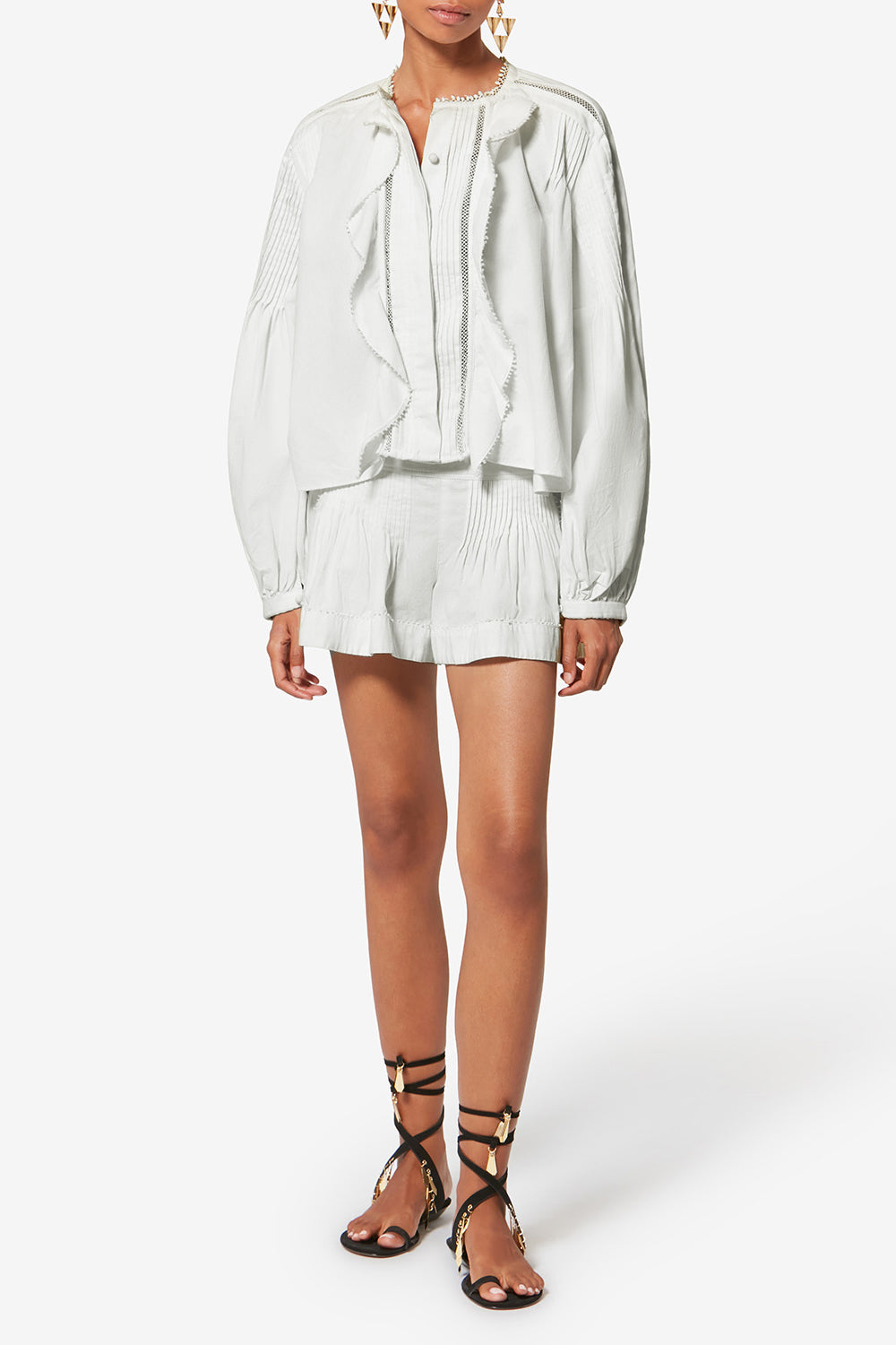 Bluse cubraly aus baumwolle - Weiß - Woman - 2