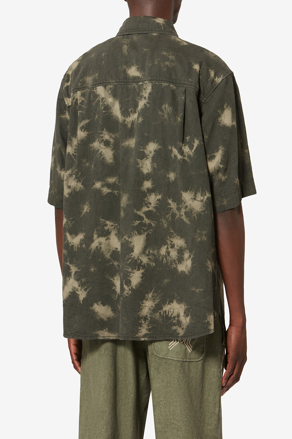 Tabilio quilted chambray shirt - Light khaki - Man - 5