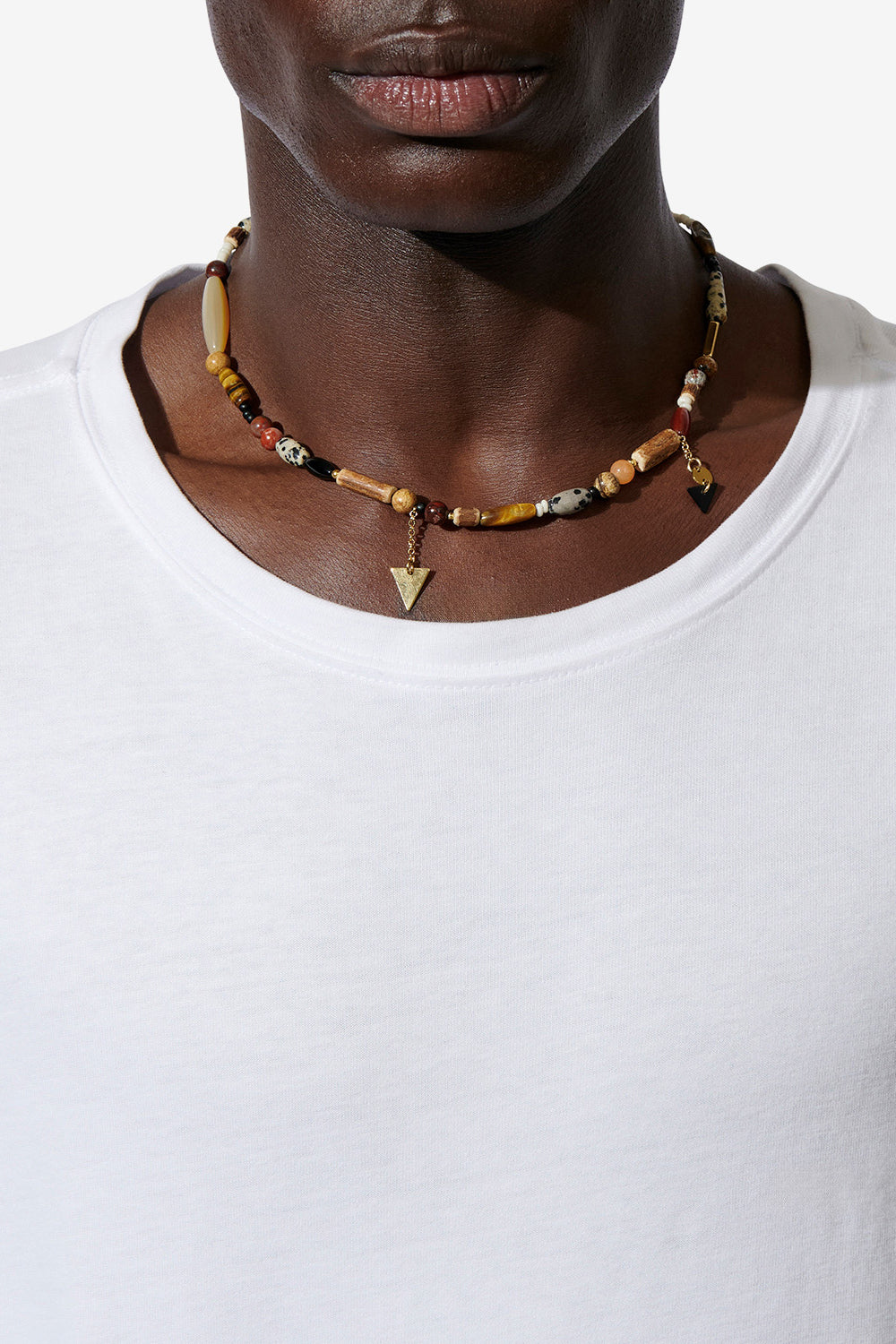 Yulian 스톤, 우즈, 펜던트 네크리스 - 자연스러운 - Man - 2