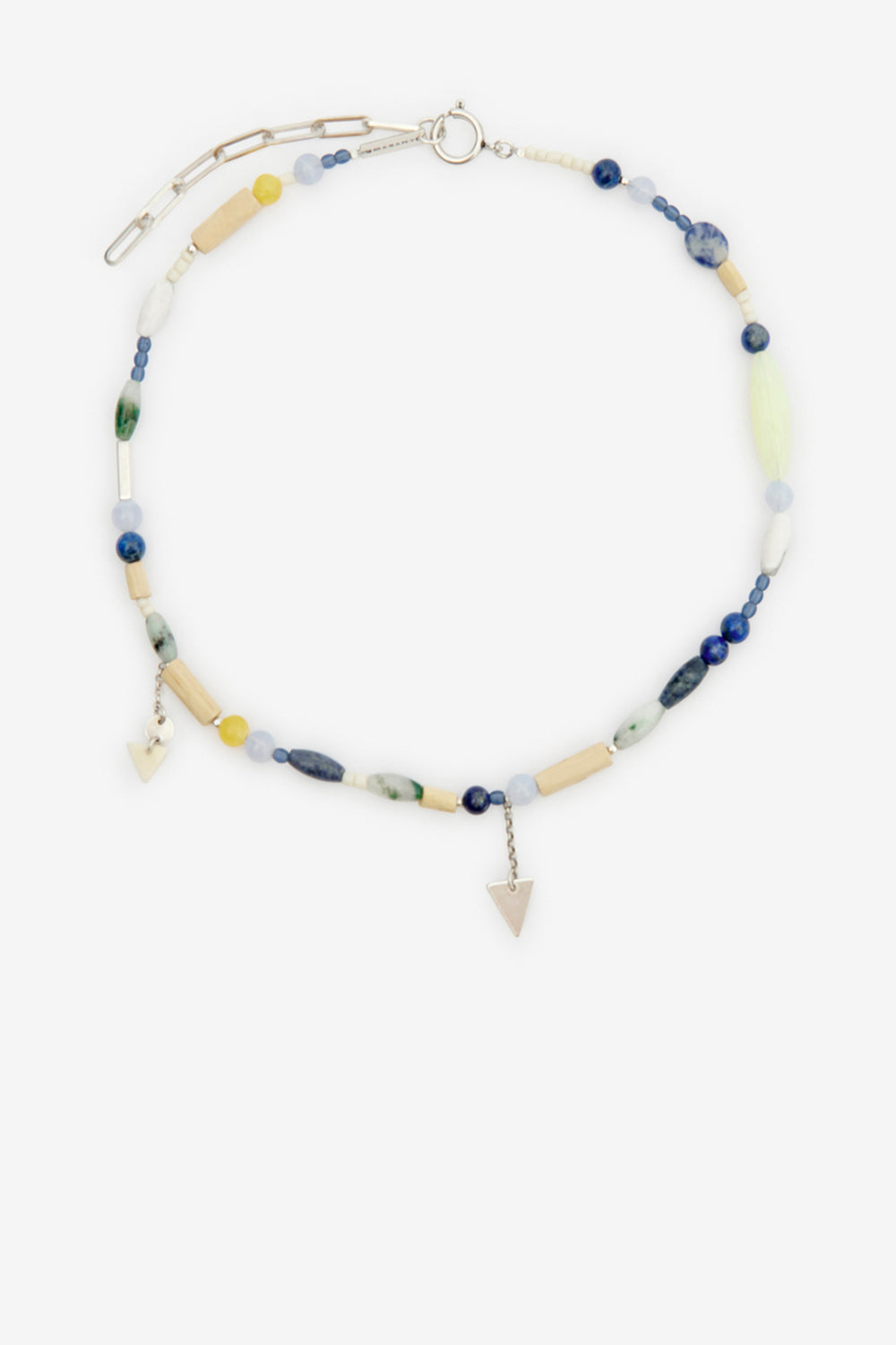 Yulian 스톤, 우즈, 펜던트 네크리스 - Blue-silver - Man - 1