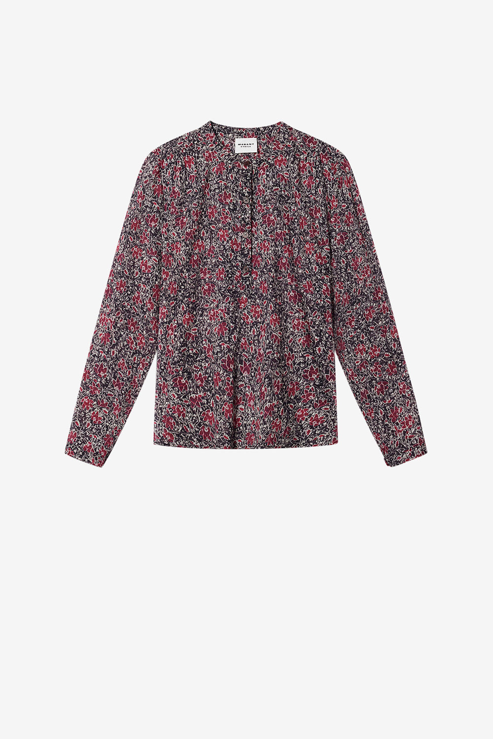 Blouse en voile de coton organique maria - Baie écrasée - Woman - 1