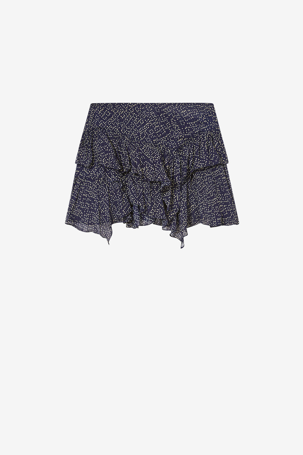 Jupon courte lolita en mousseline imprimé - Nuit - Woman