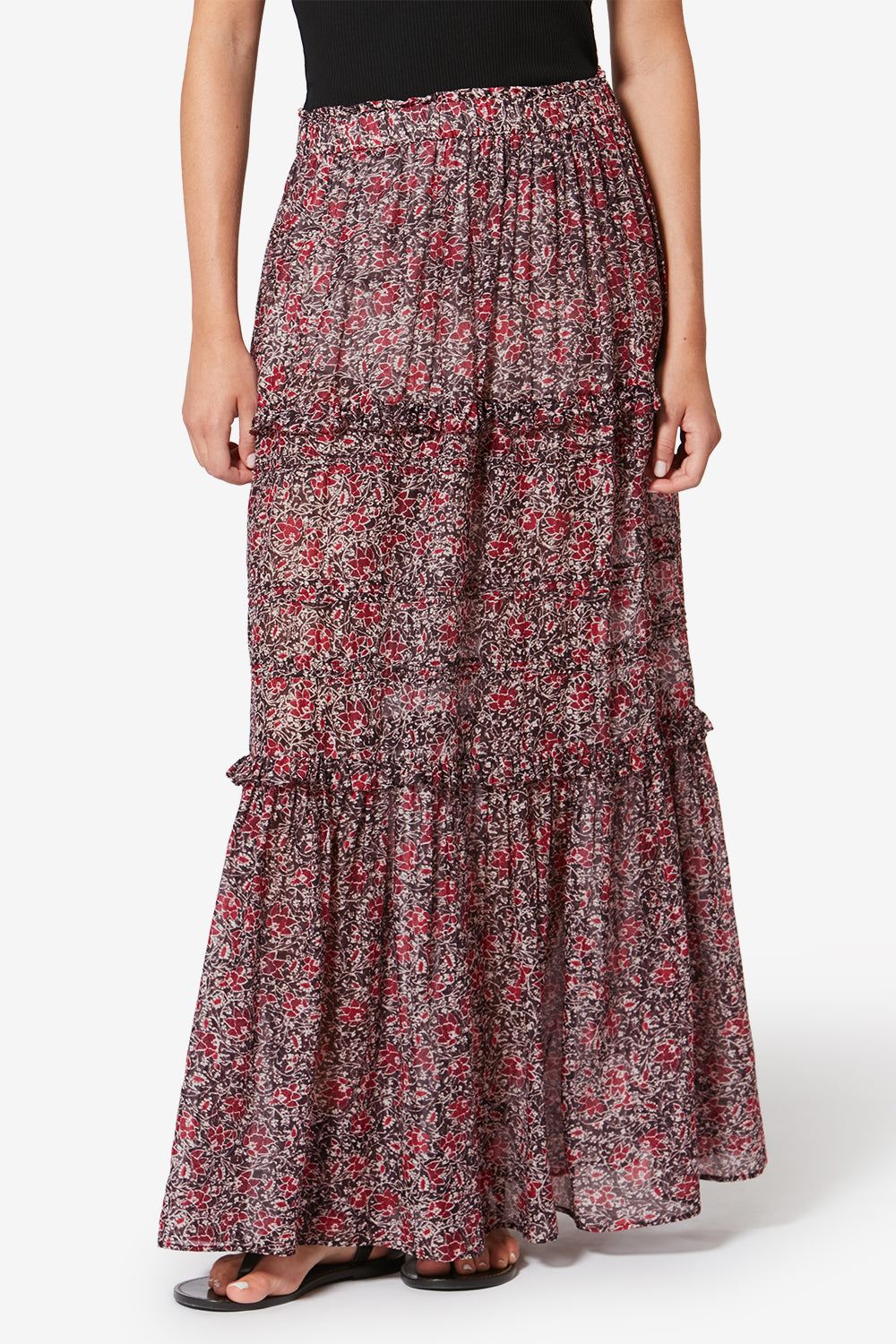 Volomia 유기농 코튼 보일 러플 스커트 - Crushed berry - Woman - 4