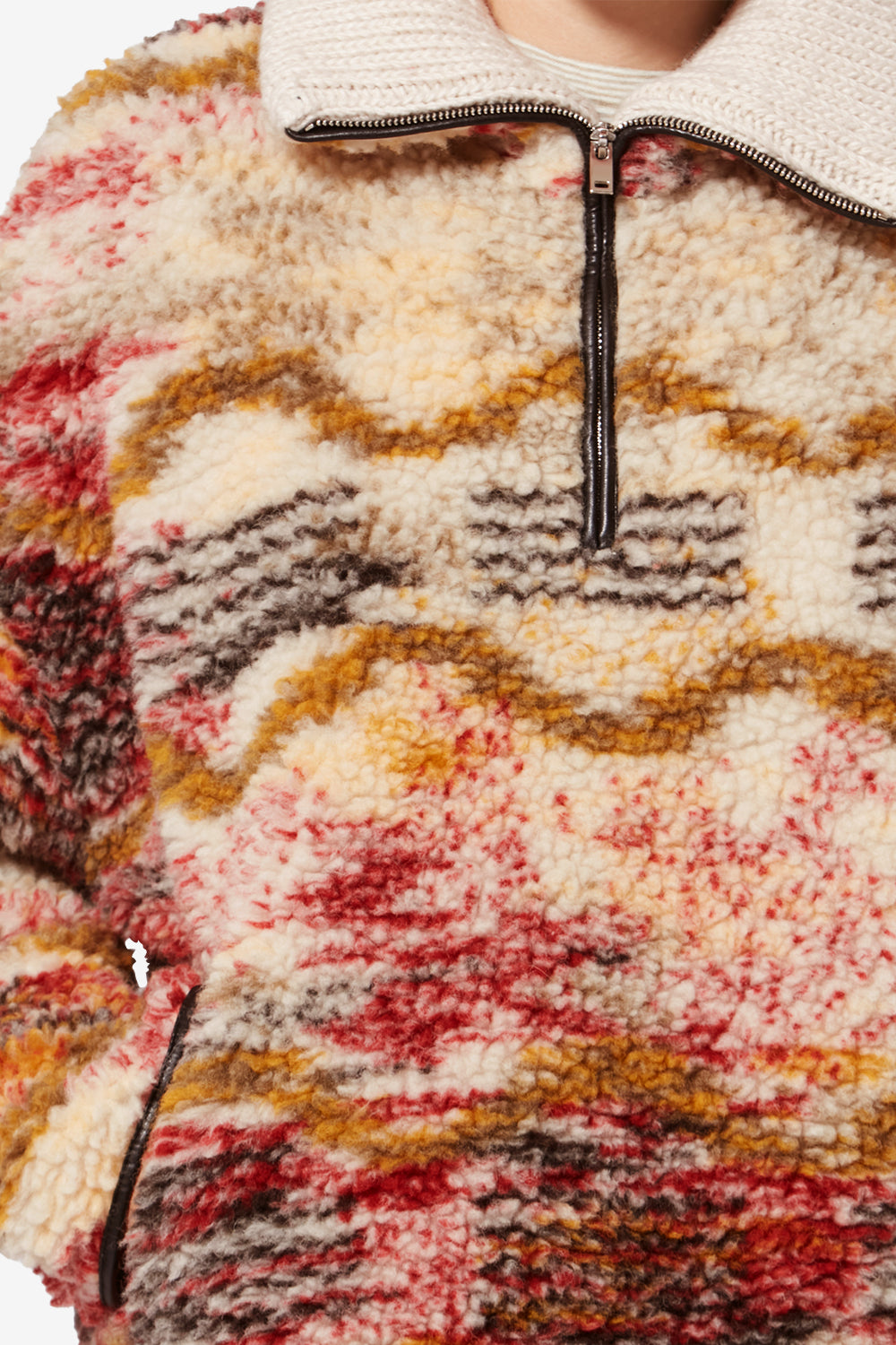 Marner 구름 프린트 플리스 - Ecru-ochre - Woman - 3