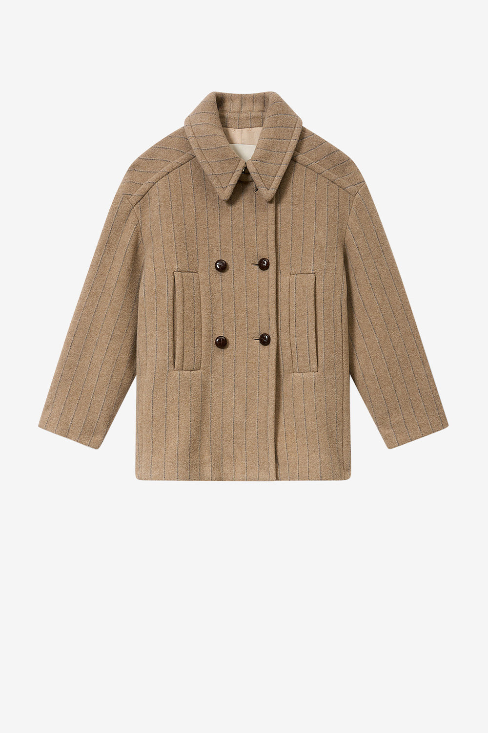 Fiby-ga ウールコート - Taupe - Woman - 1